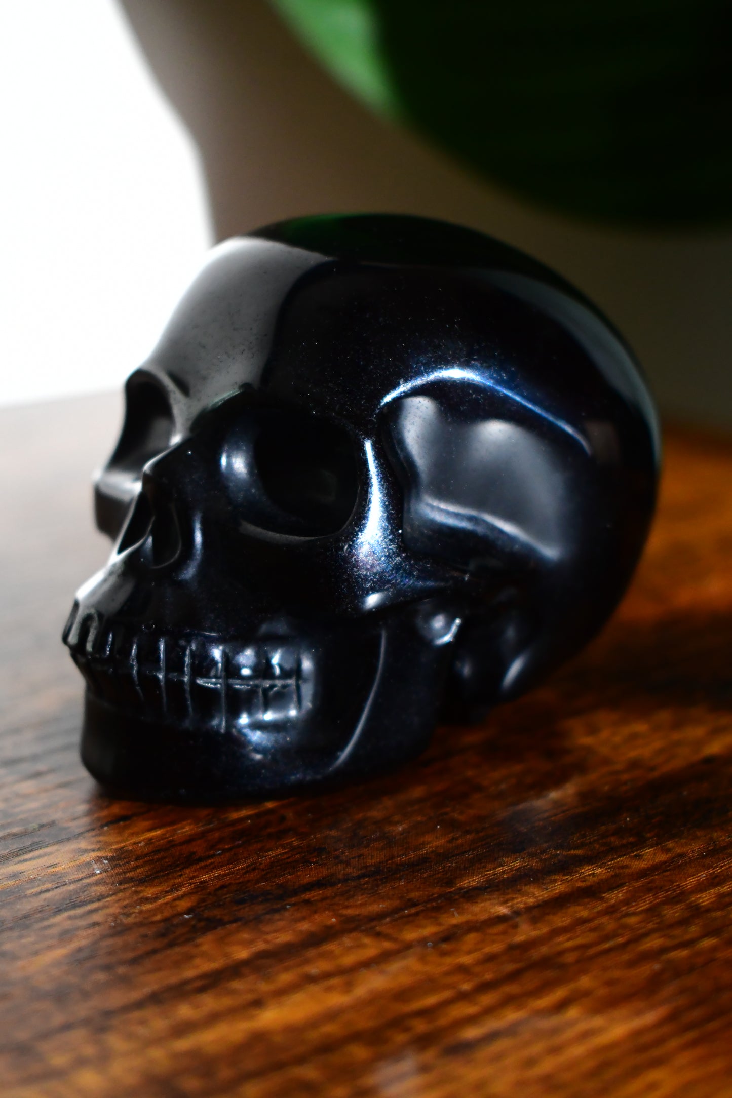 Black Obsidian Skull