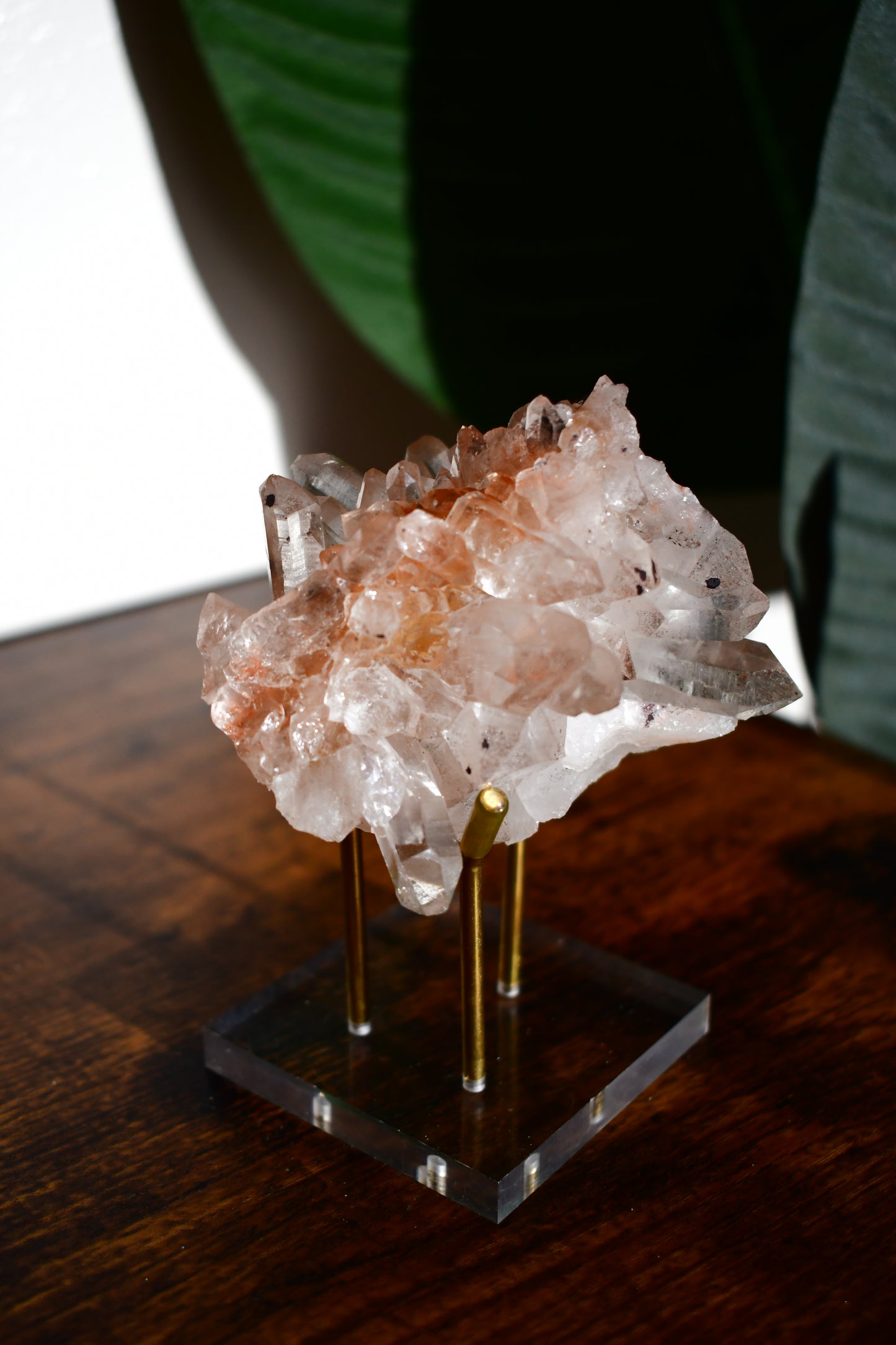 Pink Himalayan Samadhi Quartz Cluster 3