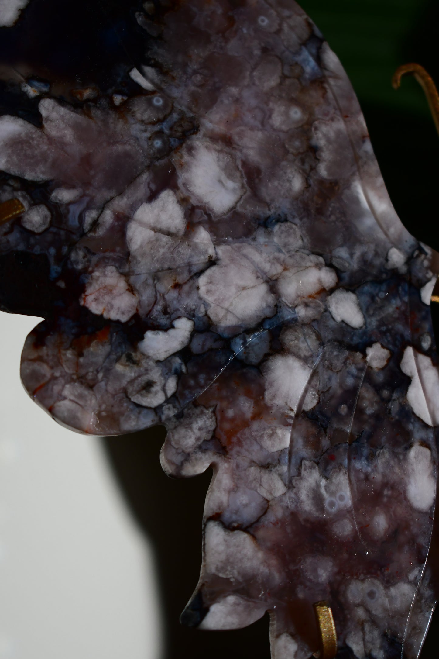 Black Flower Agate Butterfly Wings