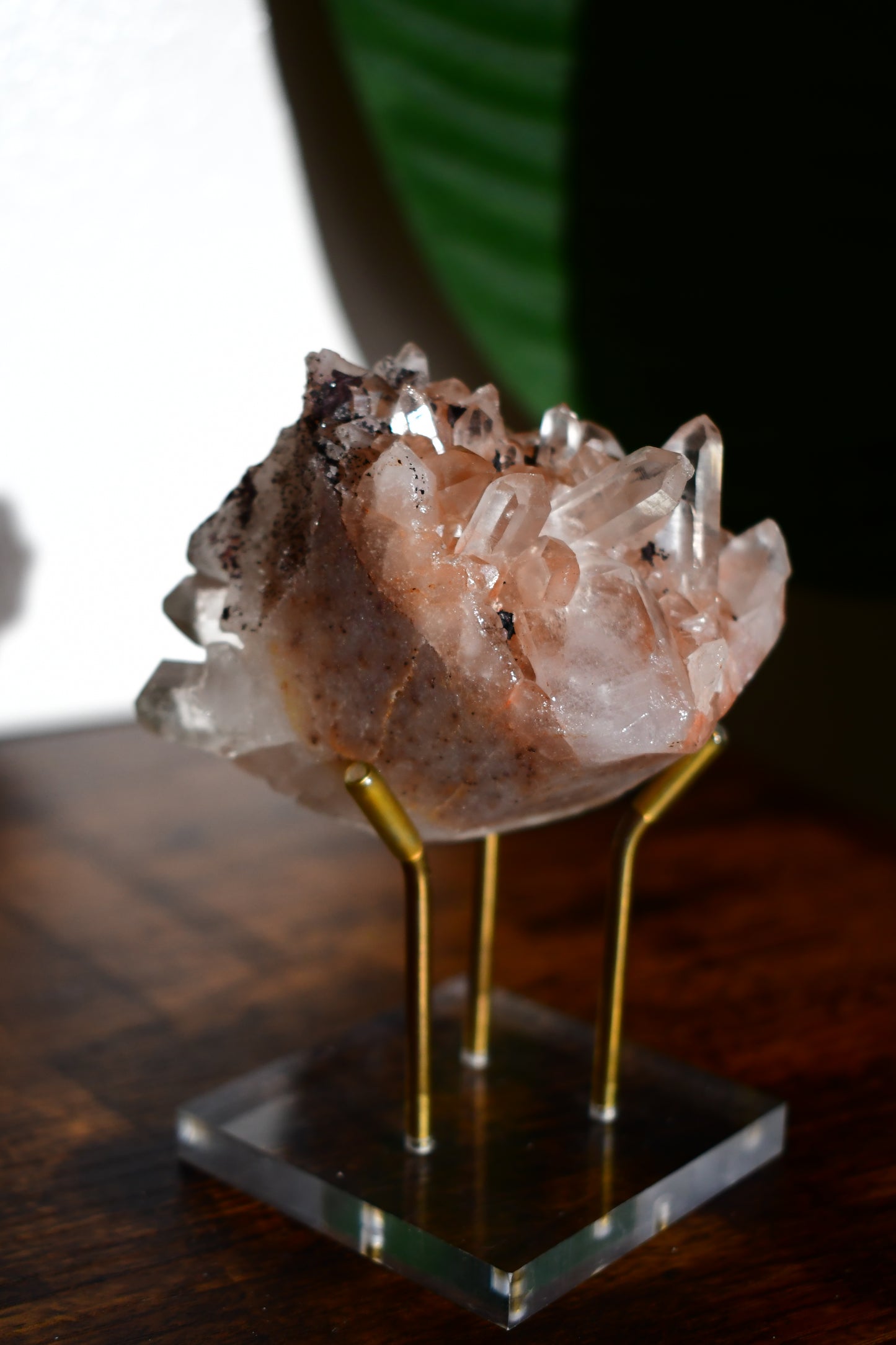 Pink Himalayan Samadhi Quartz Cluster 3