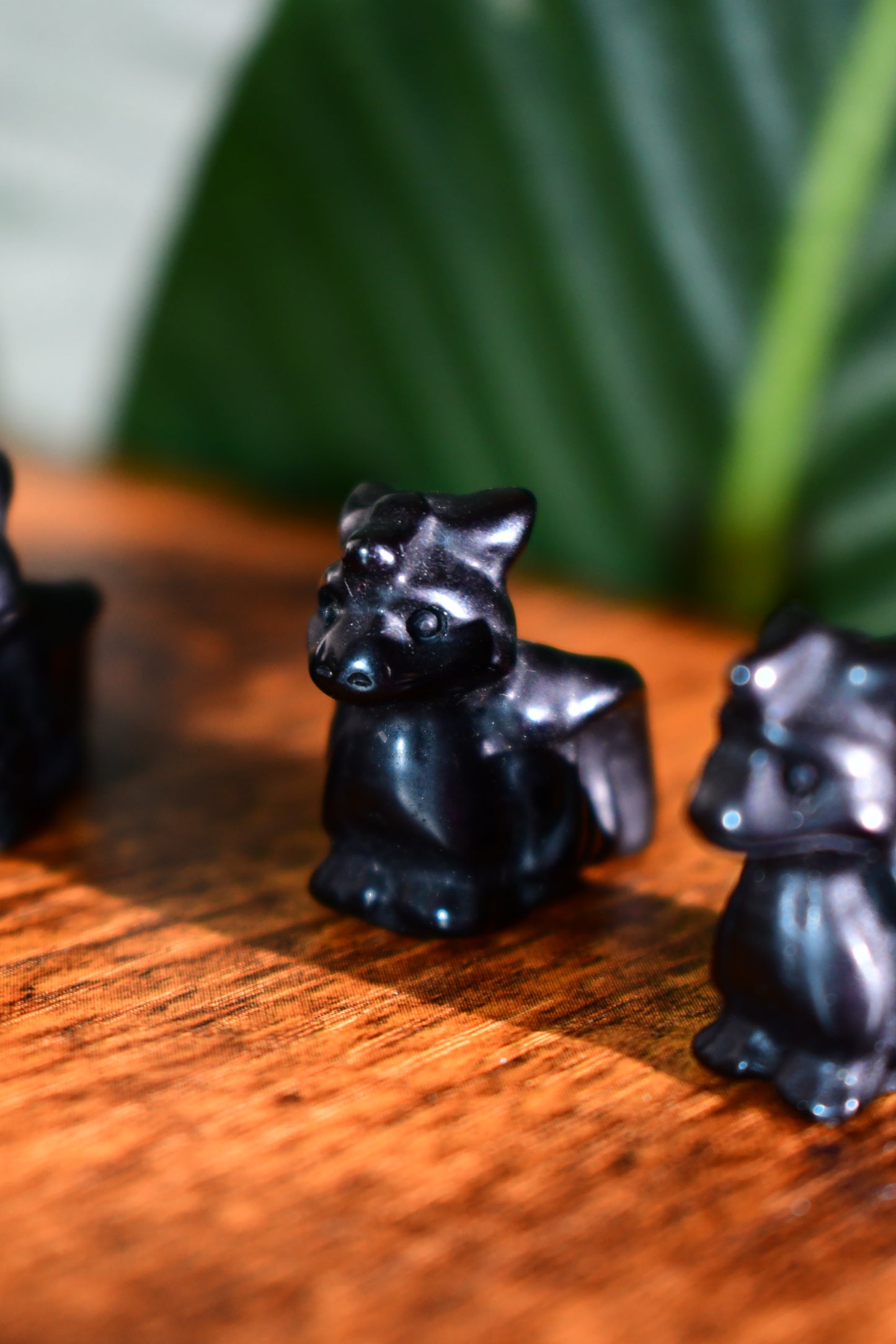 Mini Obsidian Dragon Carvings