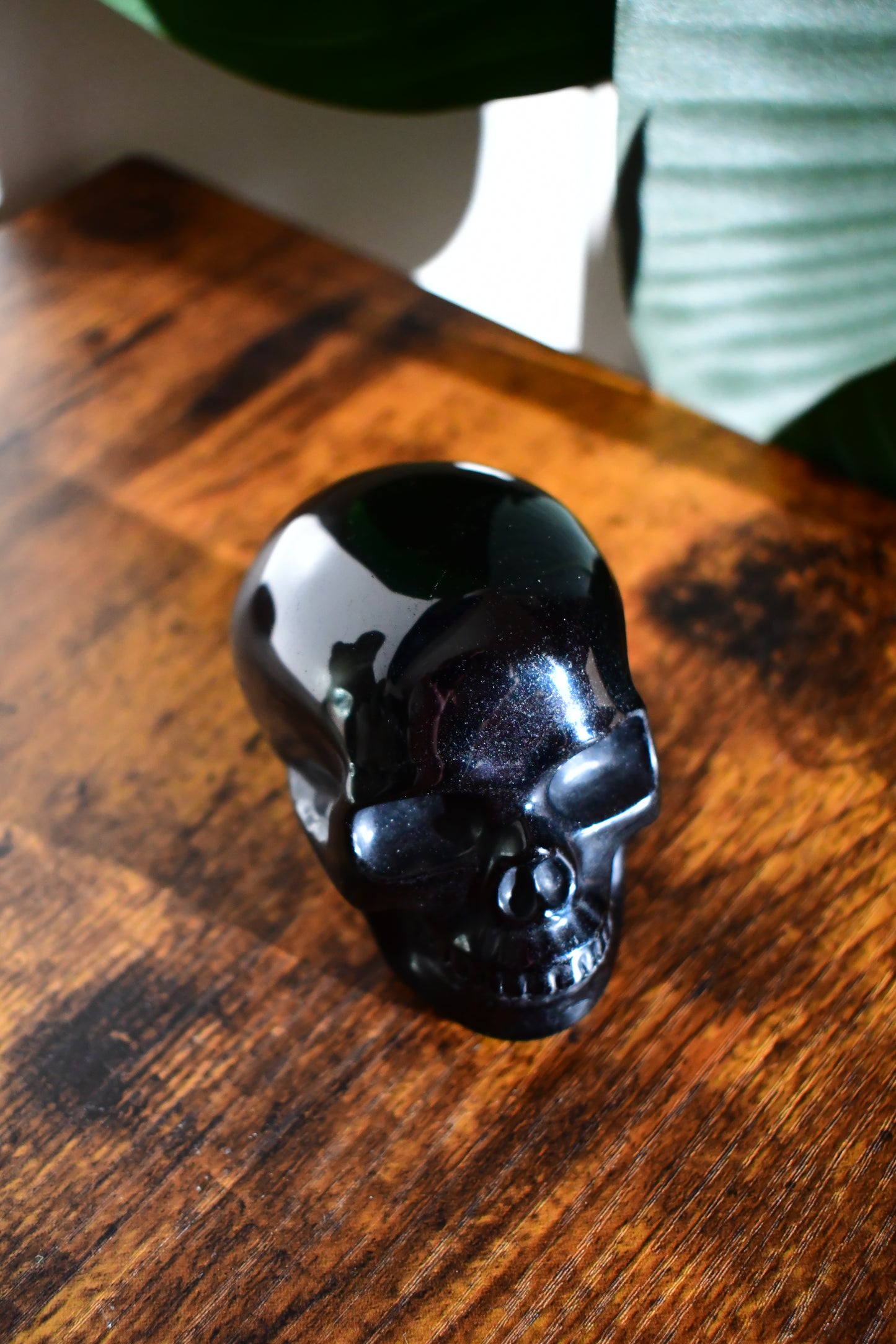 Black Obsidian Skull