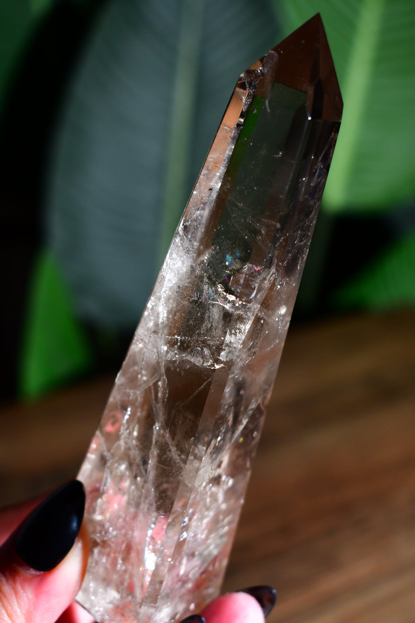 Smoky Quartz Lemurian Obelisk Tower 06