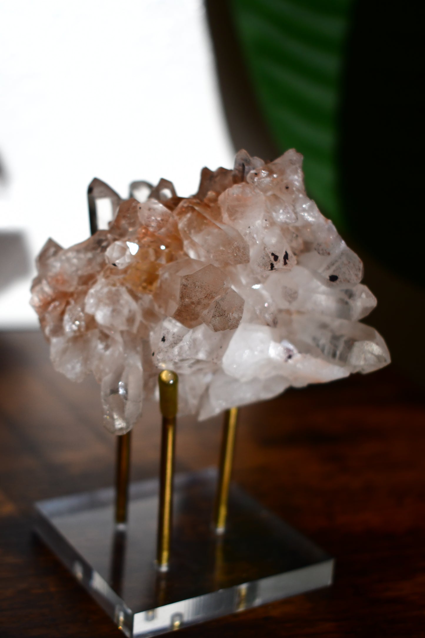 Pink Himalayan Samadhi Quartz Cluster 3