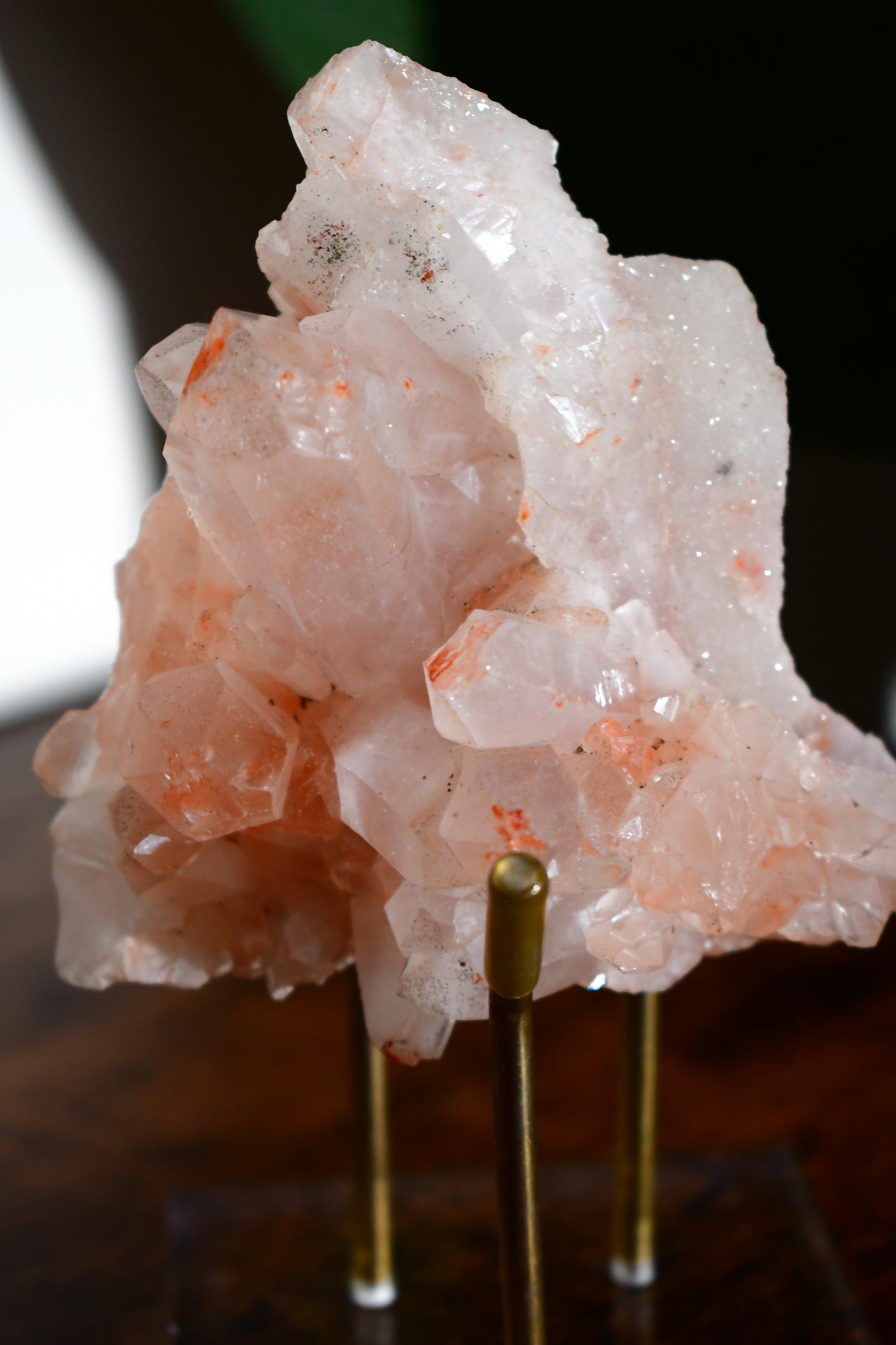 Pink Himalayan Samadhi Quartz Cluster 1