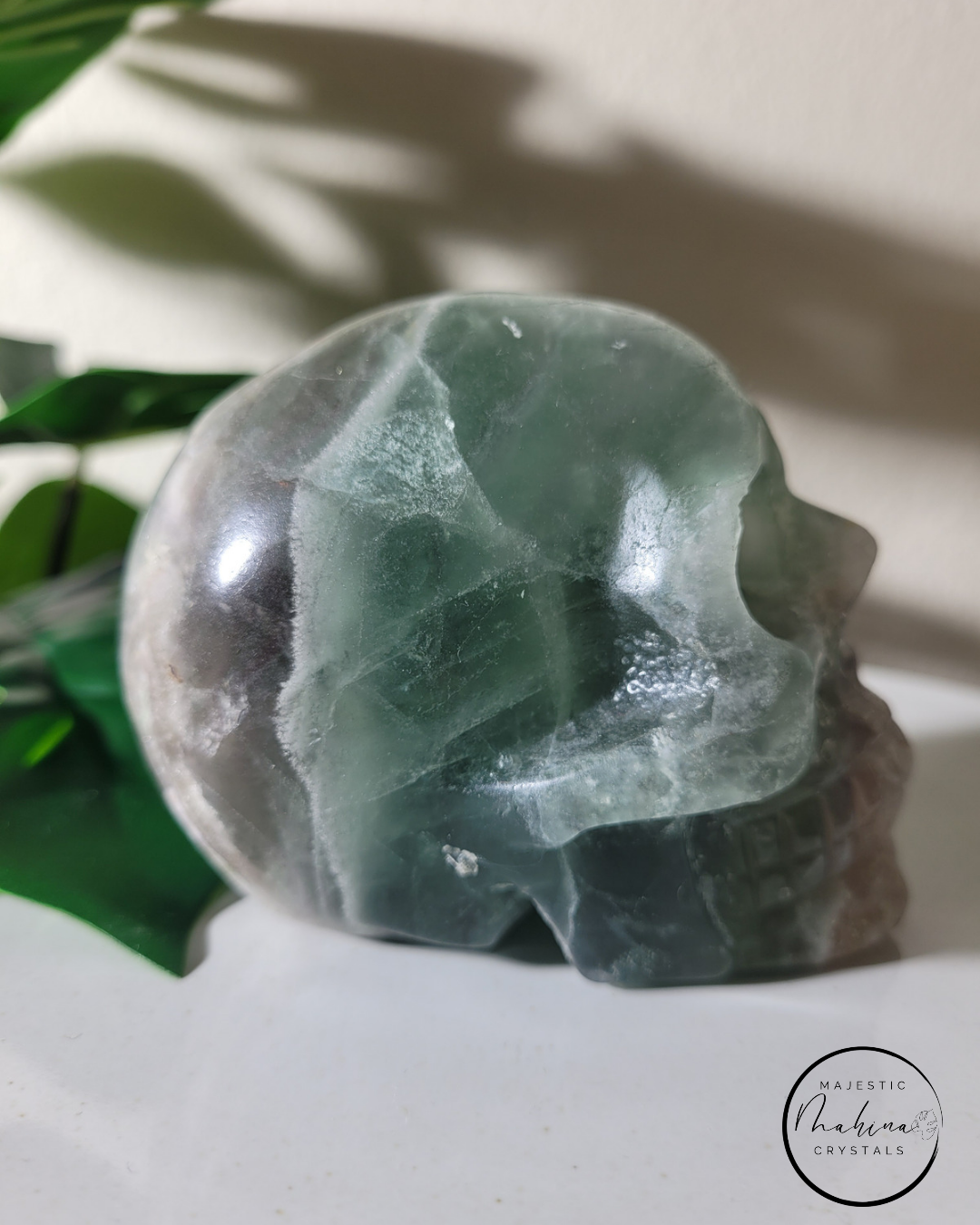 Green Fluorite Skull