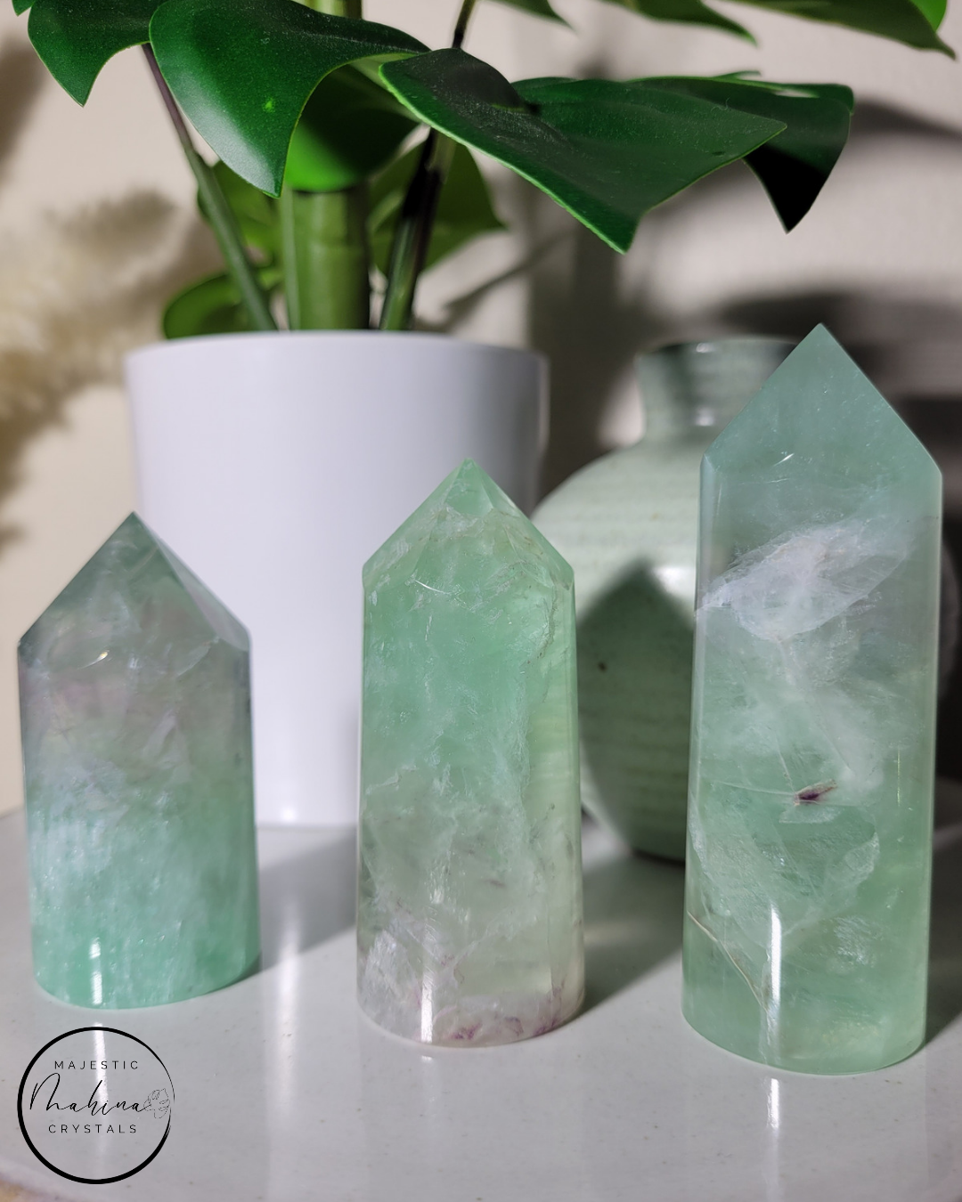 Green Fluorite Point