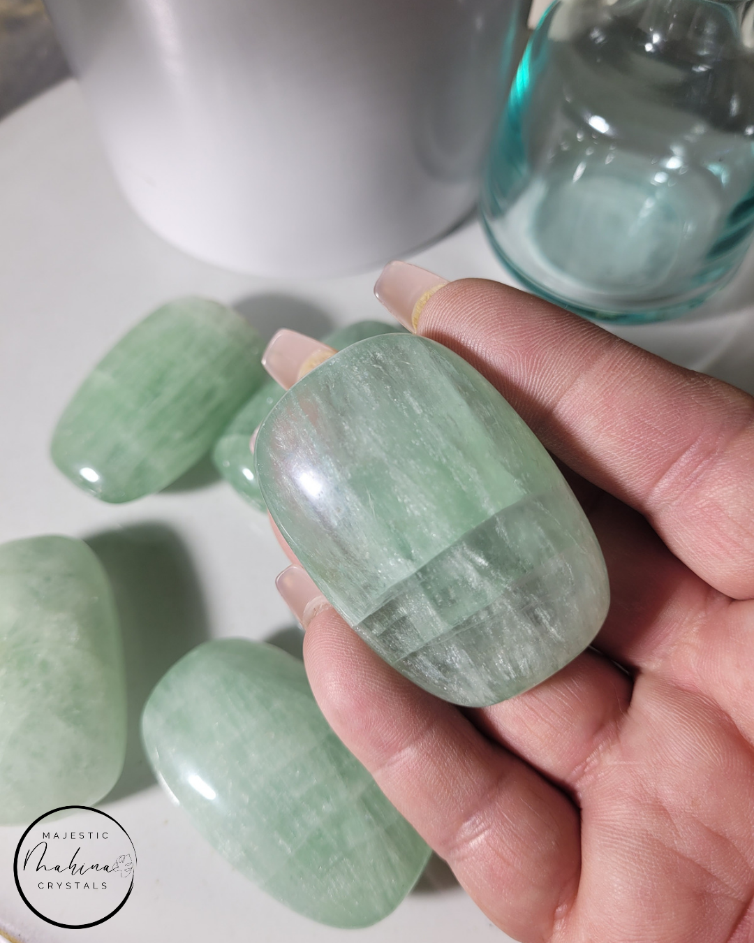 Green Fluorite Palms