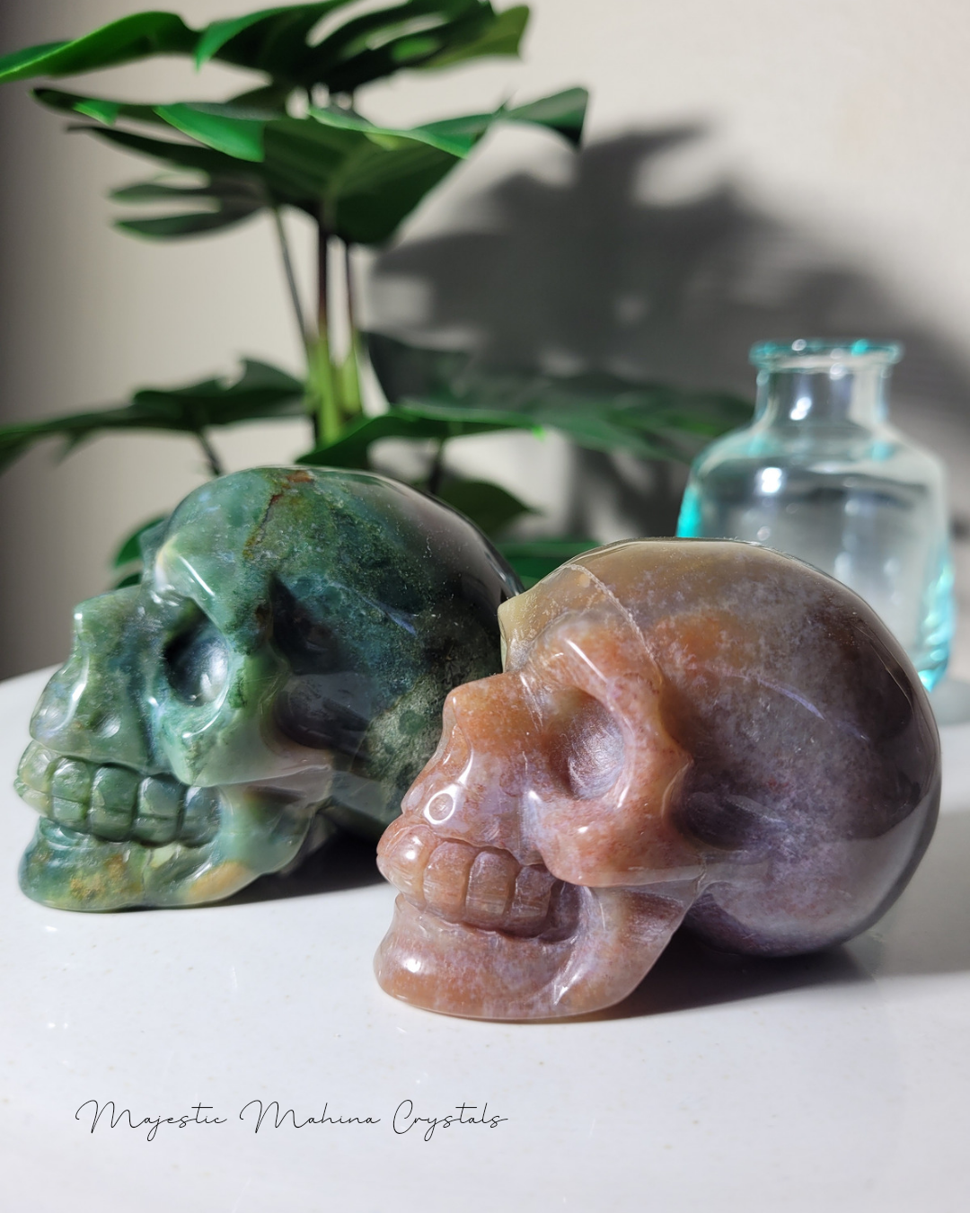 Ocean Jasper Skull