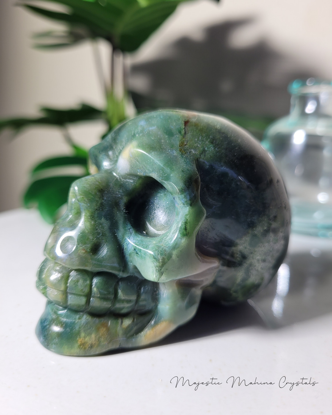 Ocean Jasper Skull