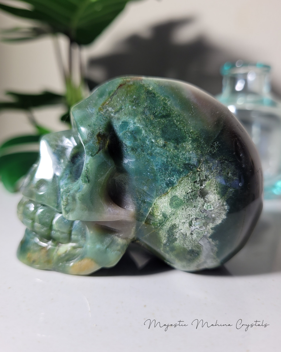 Ocean Jasper Skull
