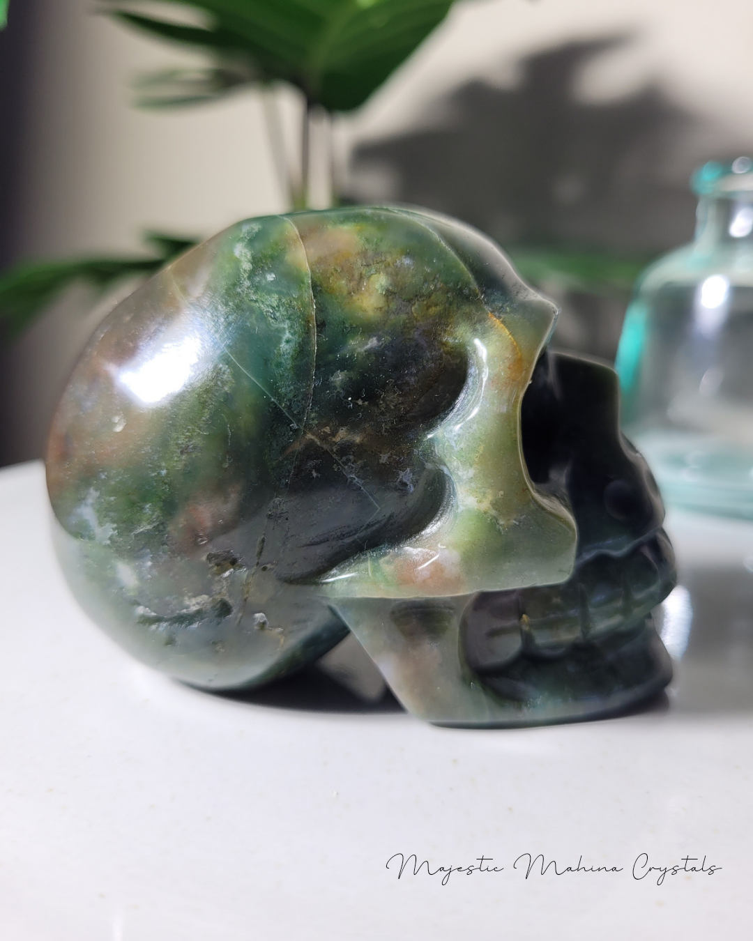 Ocean Jasper Skull
