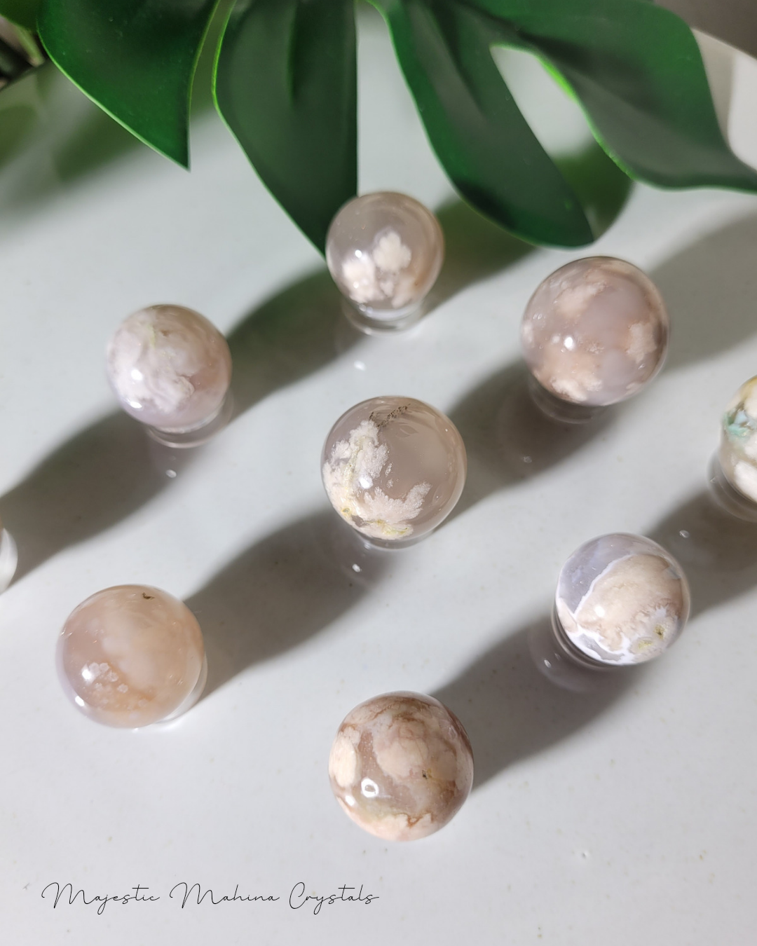 Flower Agate Mini Sphere