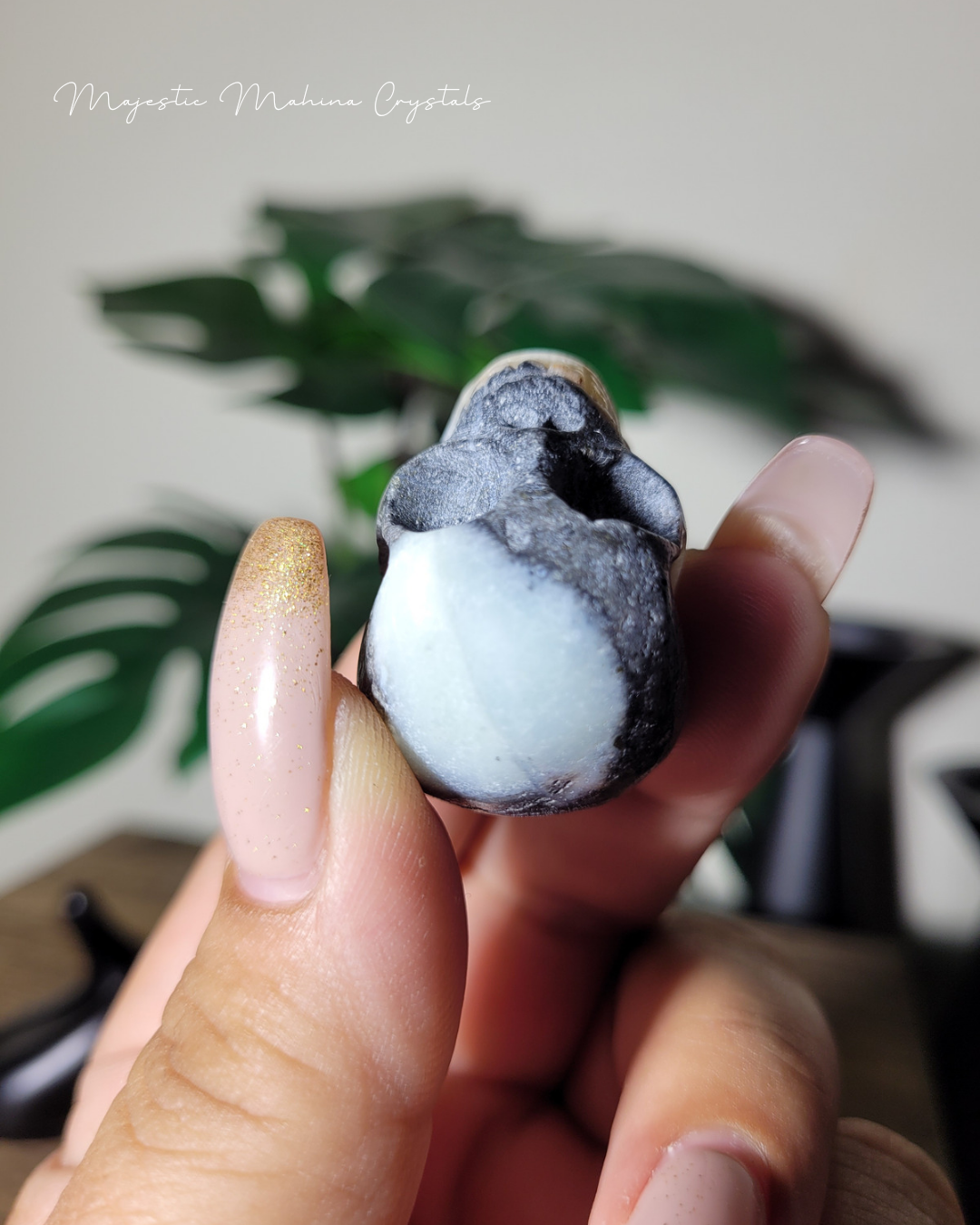 Zebra Jasper Mini Skull