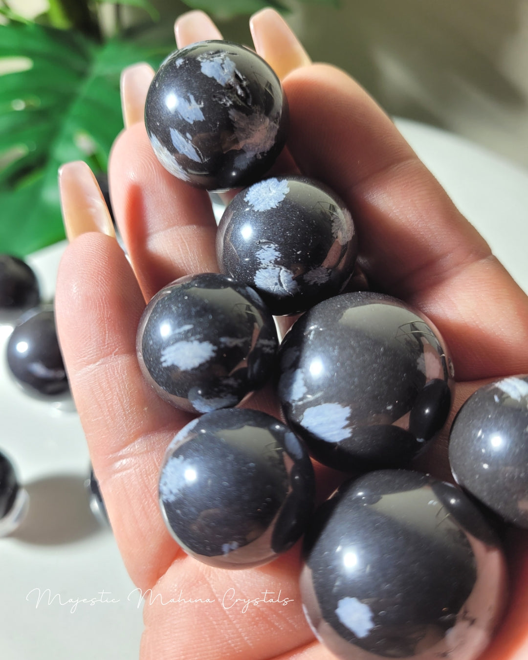Snowflake Obsidian Mini Spheres