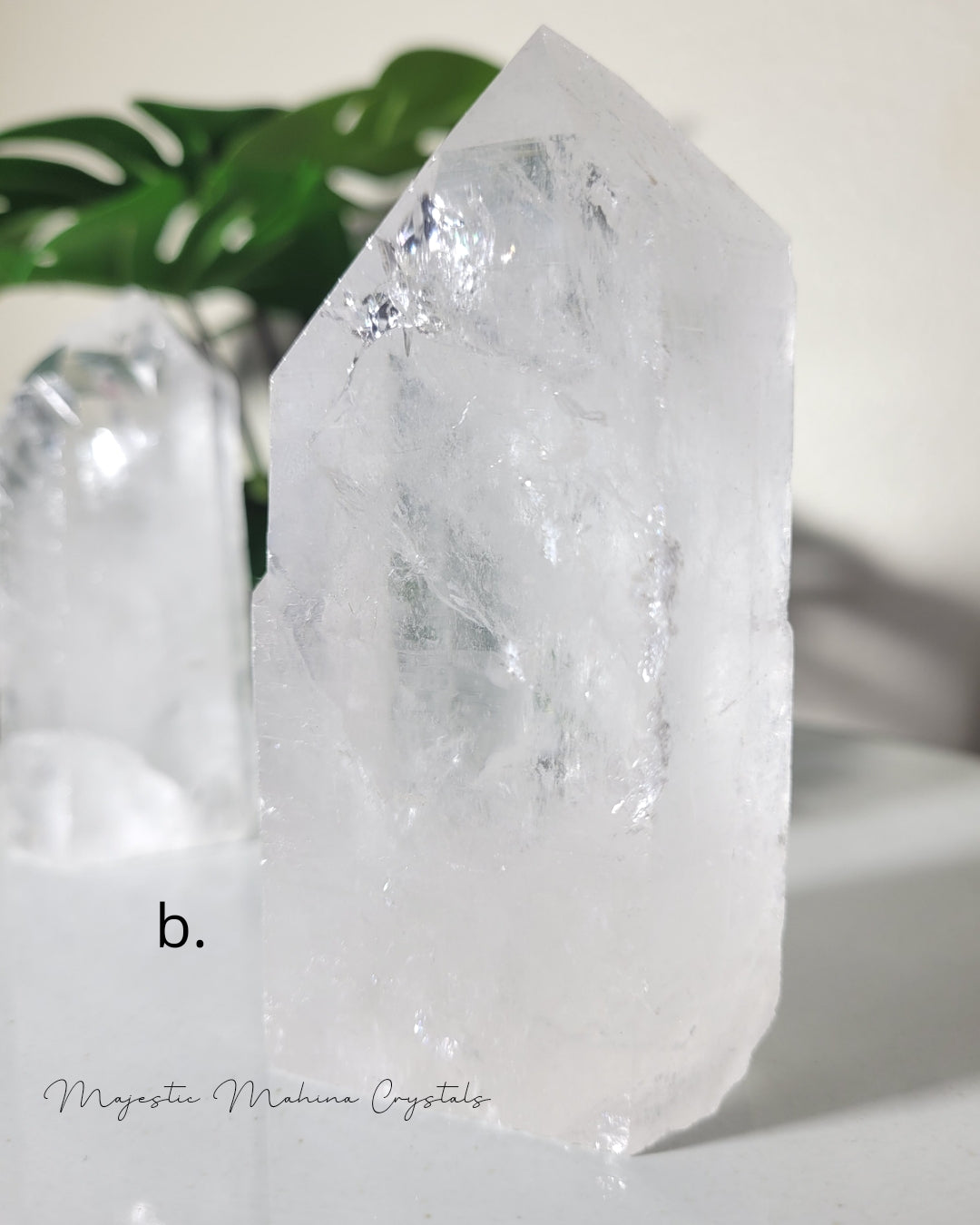 Natural Clear Quartz Tower