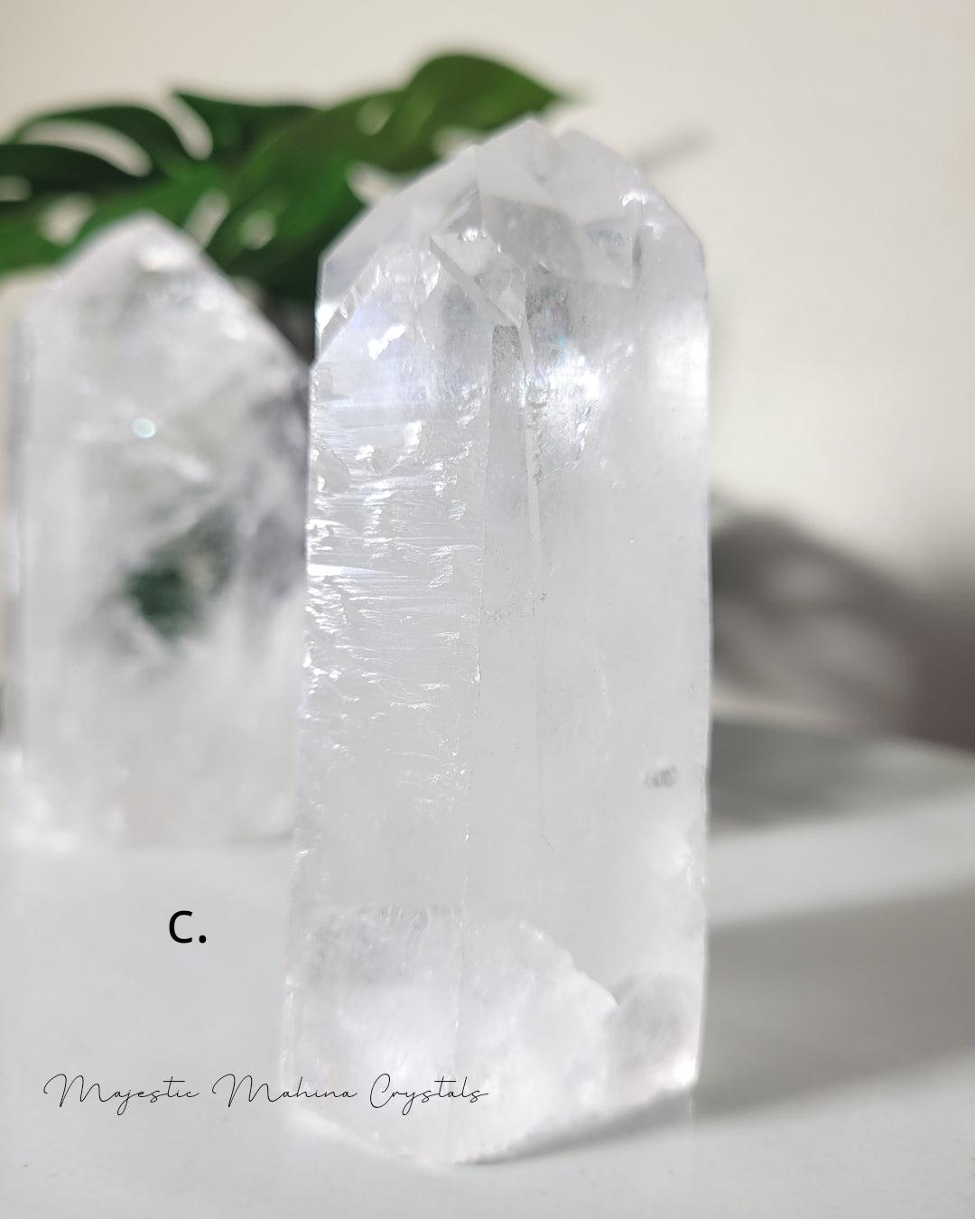Natural Clear Quartz Tower