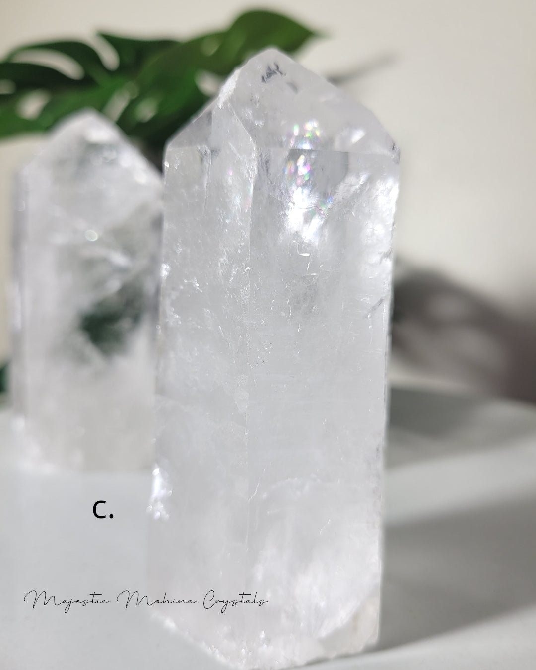 Natural Clear Quartz Tower