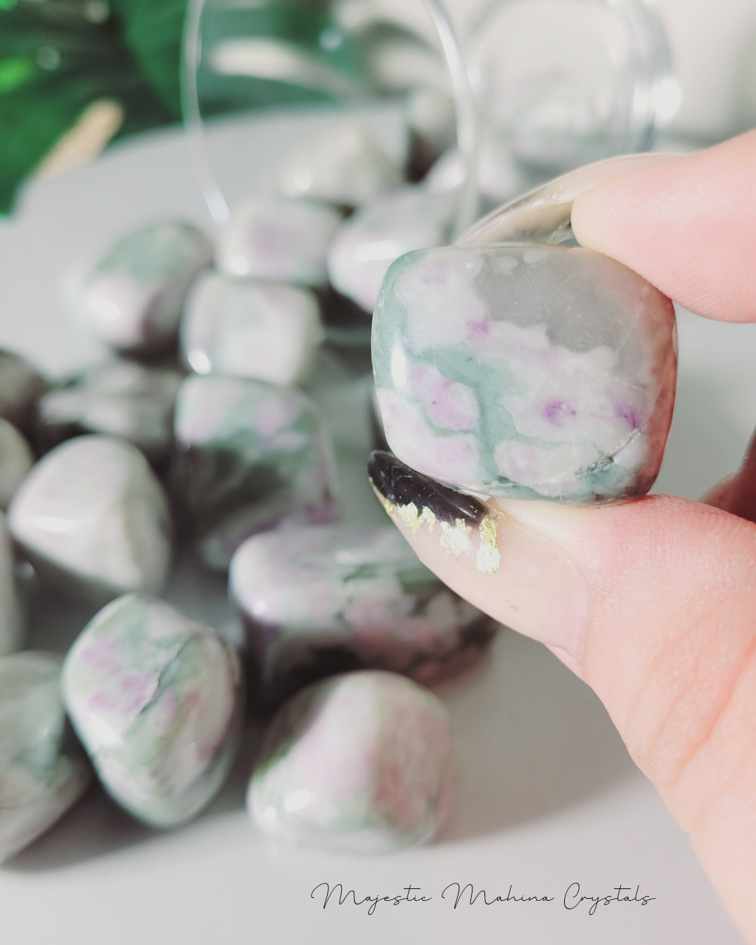 Ruby in Fuchsite Tumbles