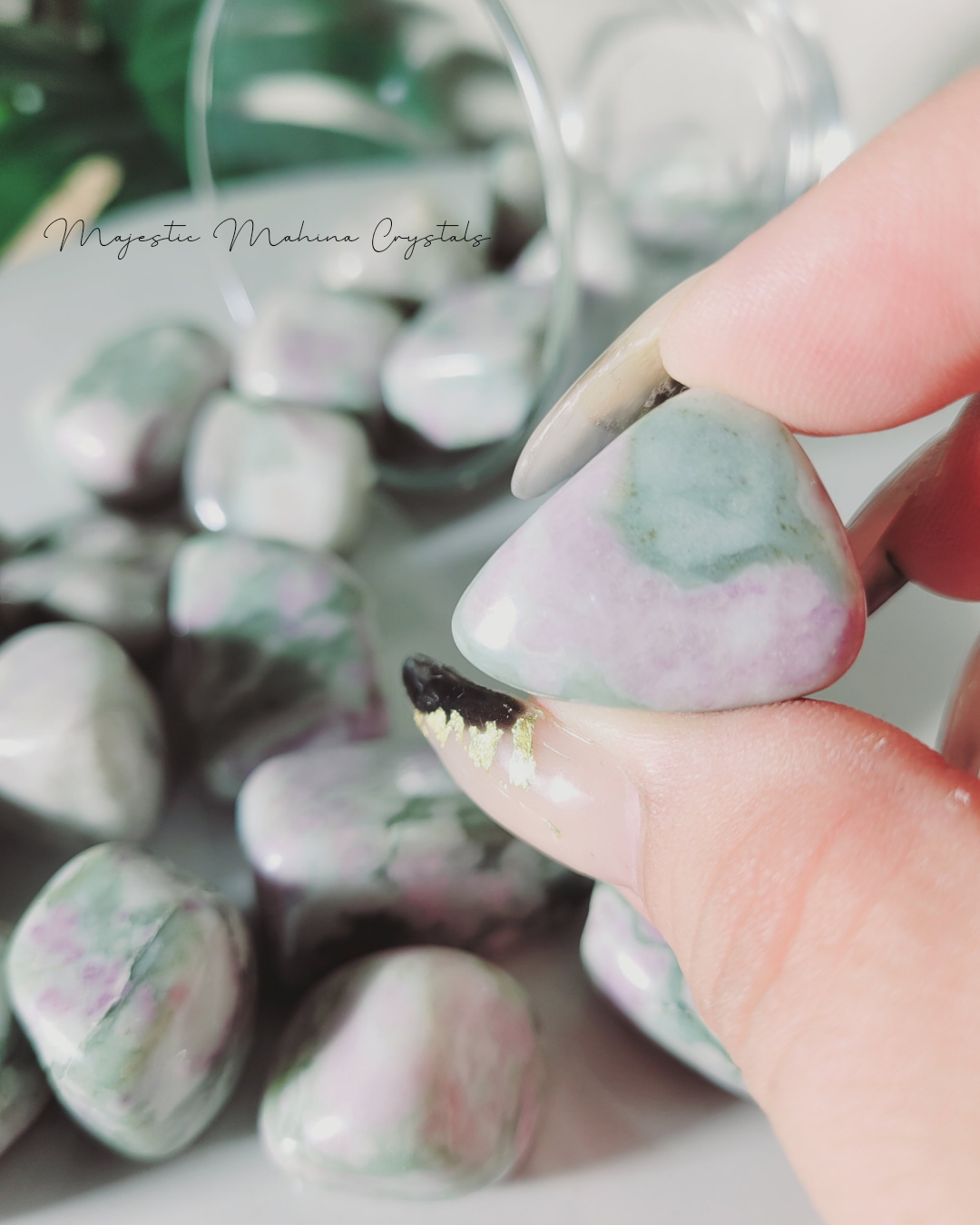 Ruby in Fuchsite Tumbles