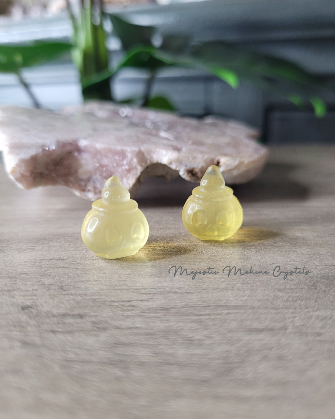 Yellow Fluorite Mini Pumpkins