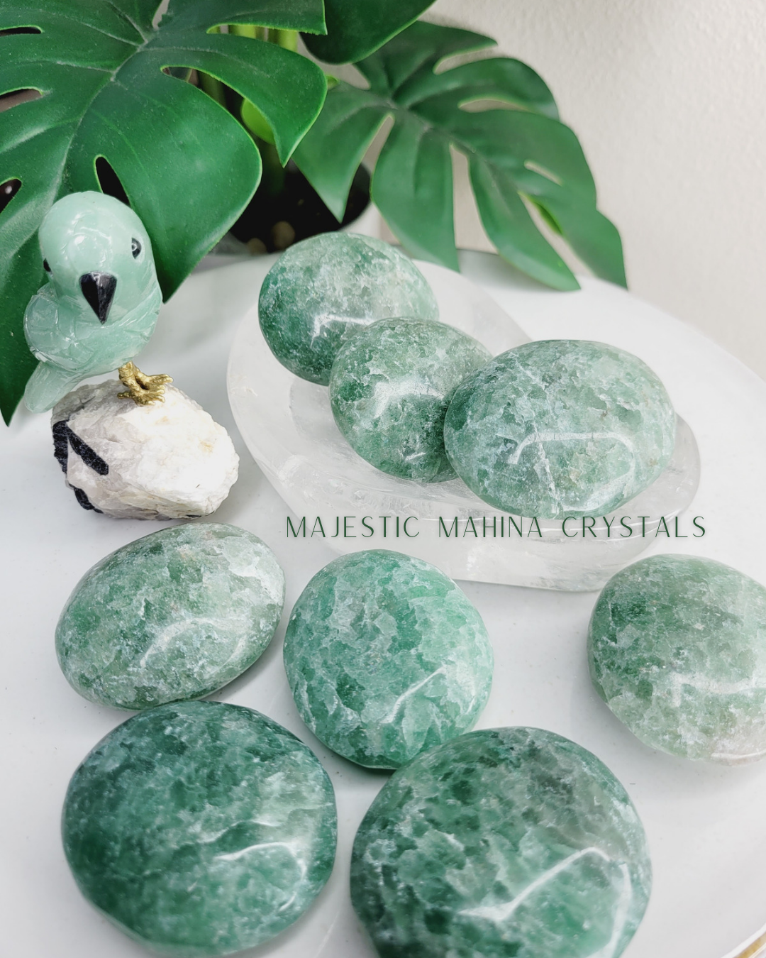 Green Strawberry Quartz Palms