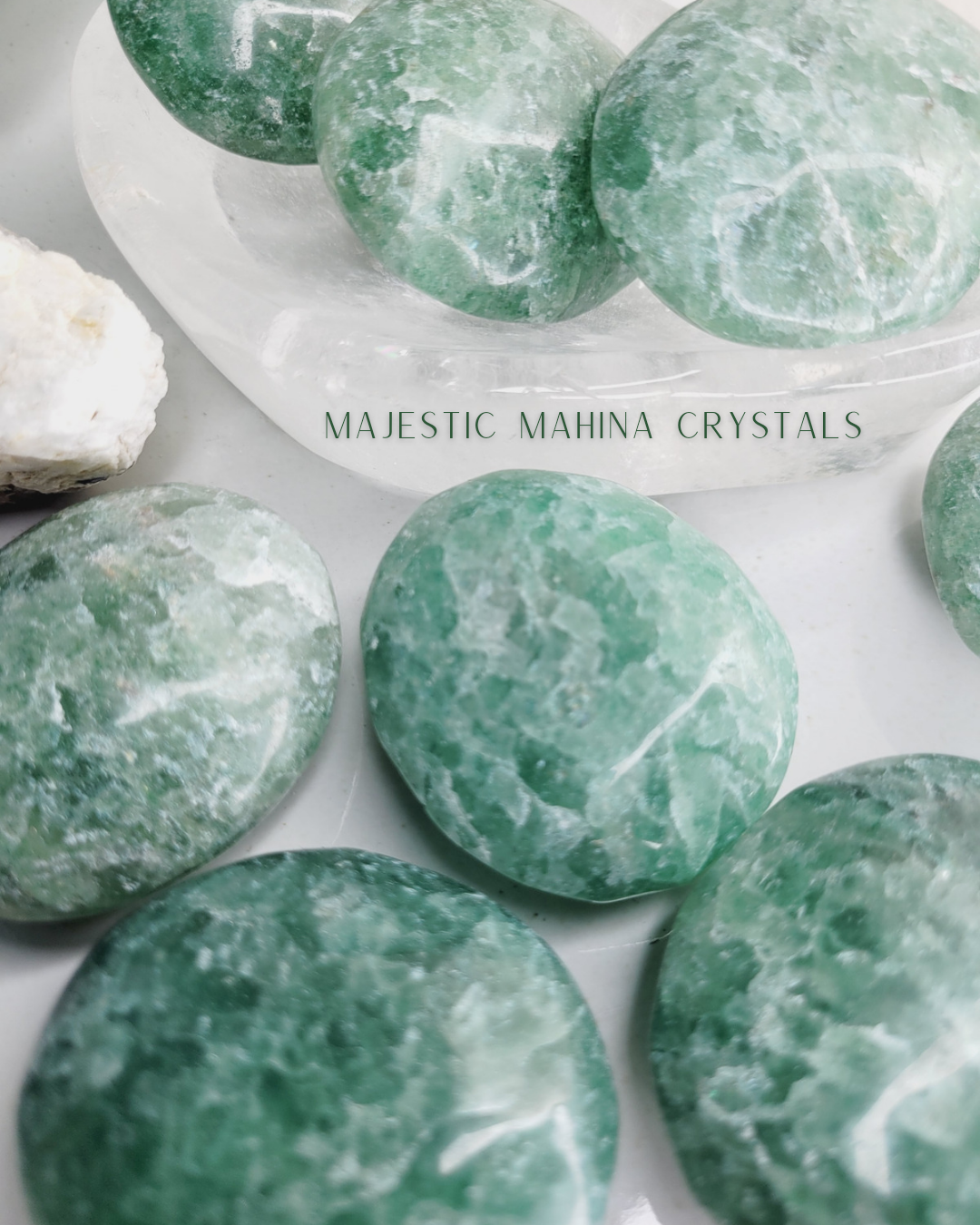 Green Strawberry Quartz Palms