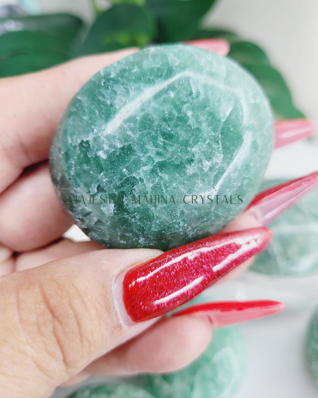 Green Strawberry Quartz Palms