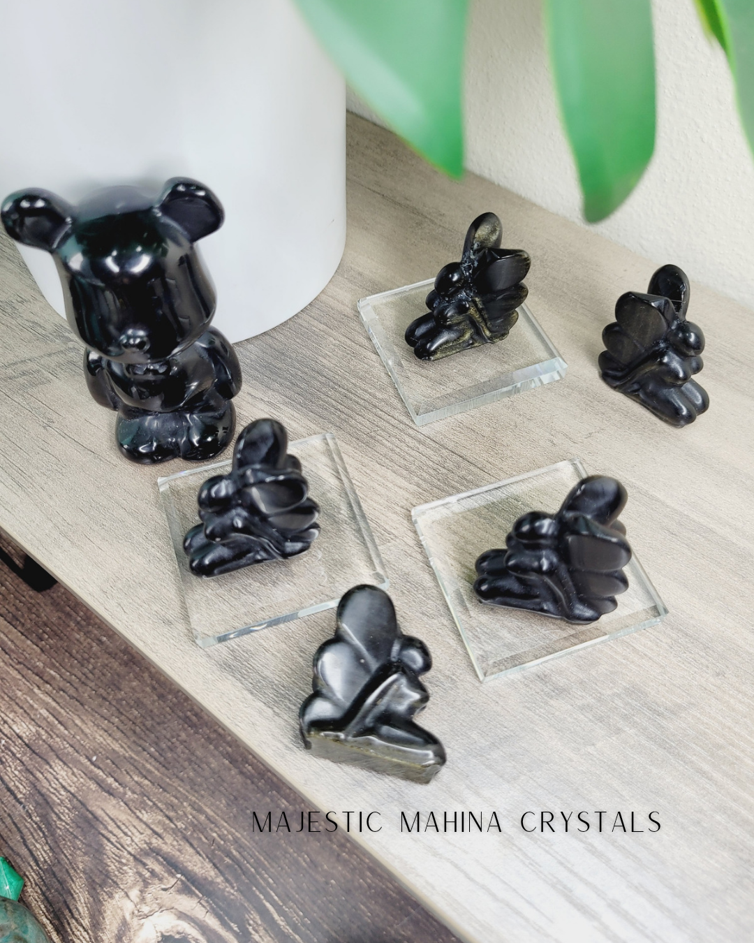Black Obsidian Golden Sheen Fairies