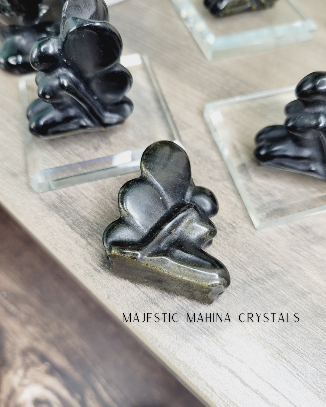 Black Obsidian Golden Sheen Fairies