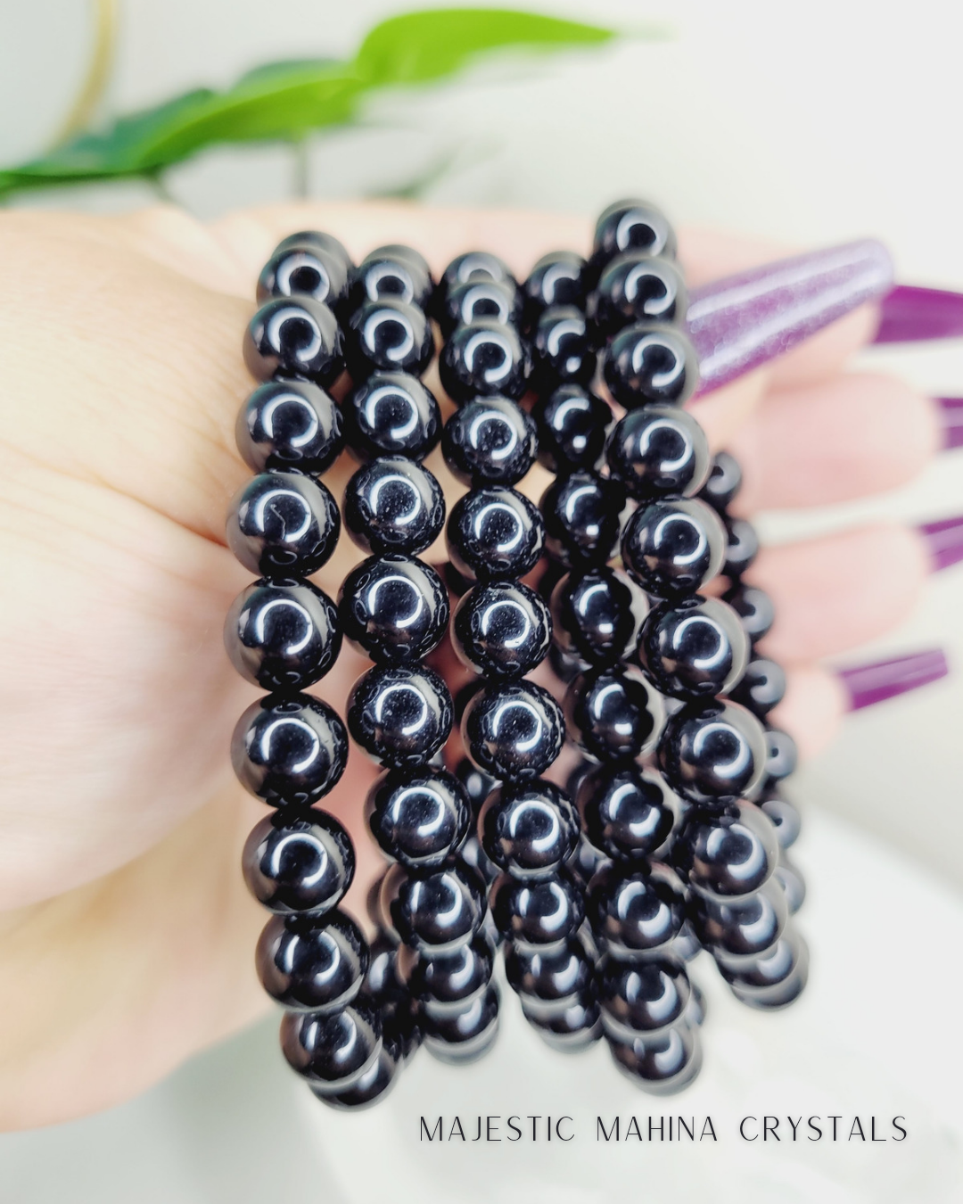 Black Obsidian 8mm Bracelet