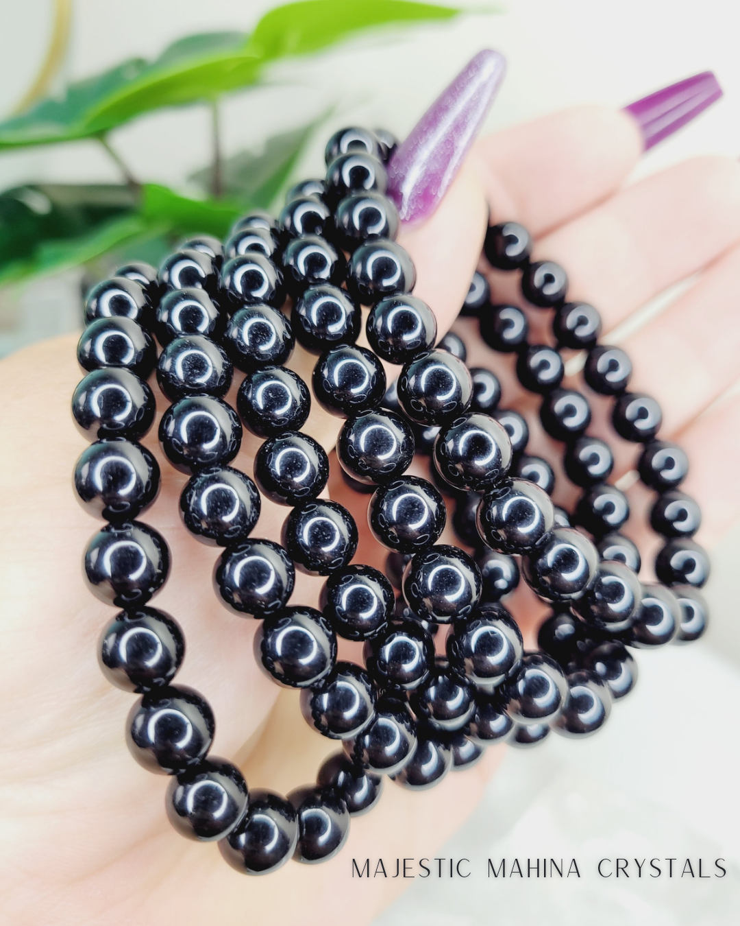 Black Obsidian 8mm Bracelet