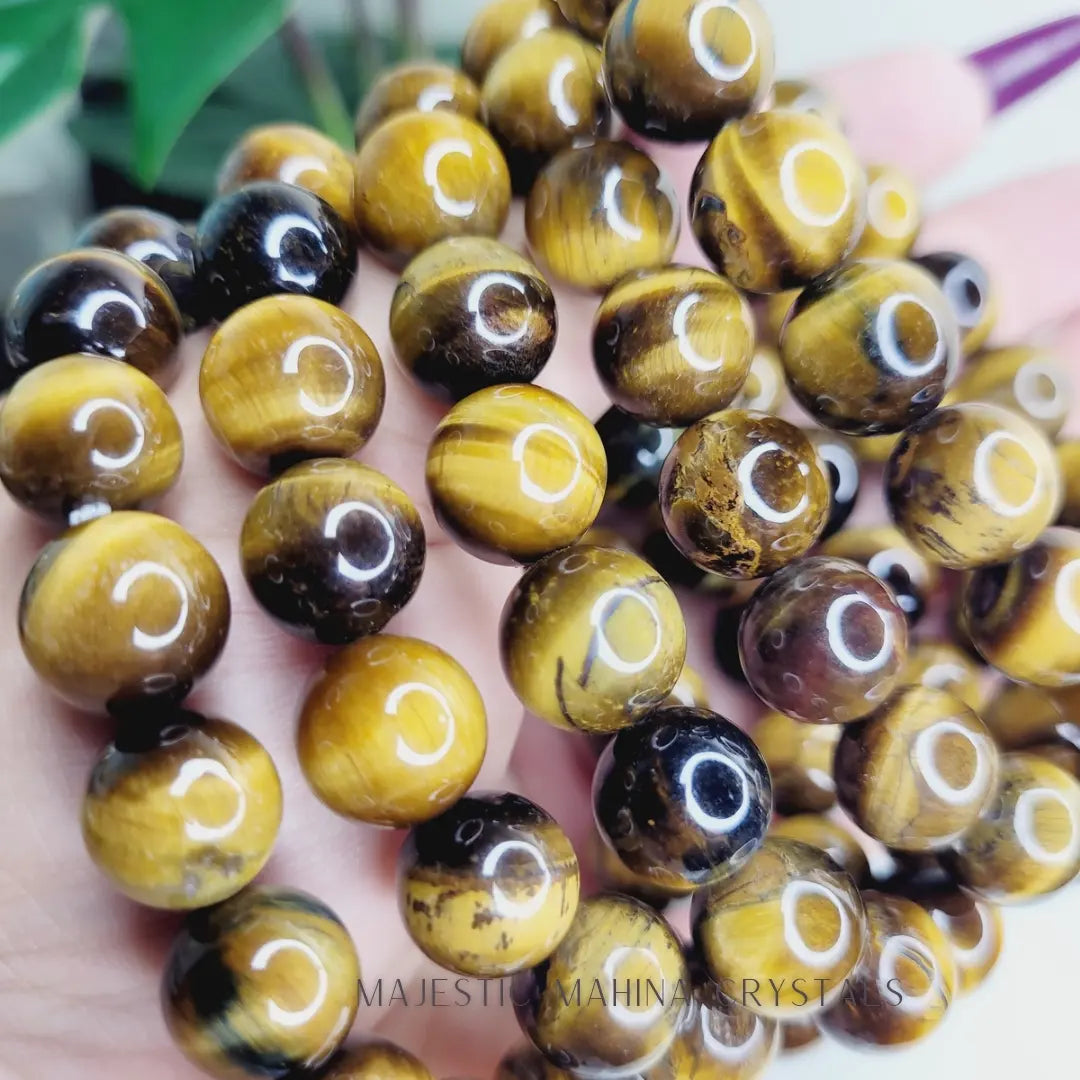 Tiger Eye Crystal Bracelets 12mm