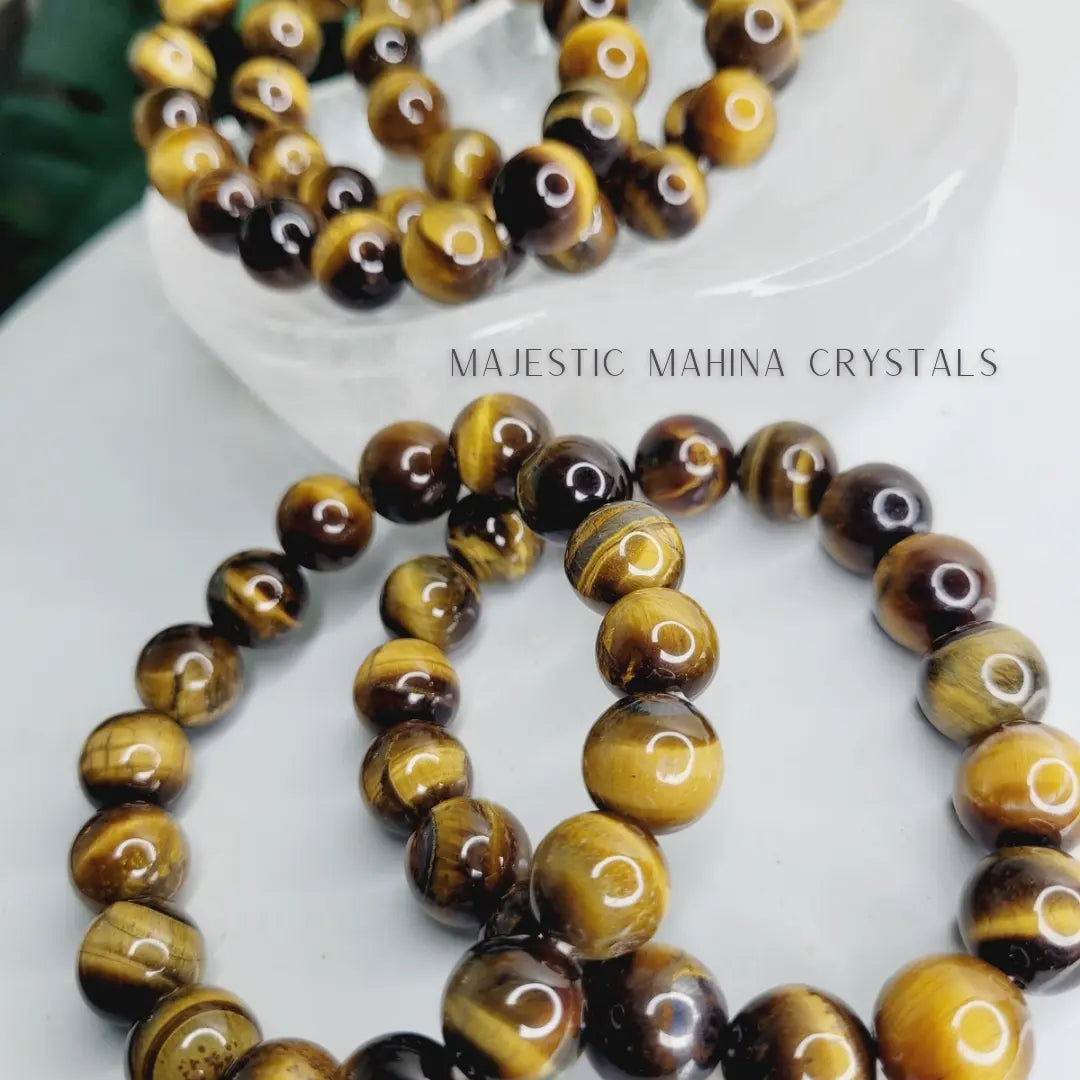 Tiger Eye Crystal Bracelets 12mm