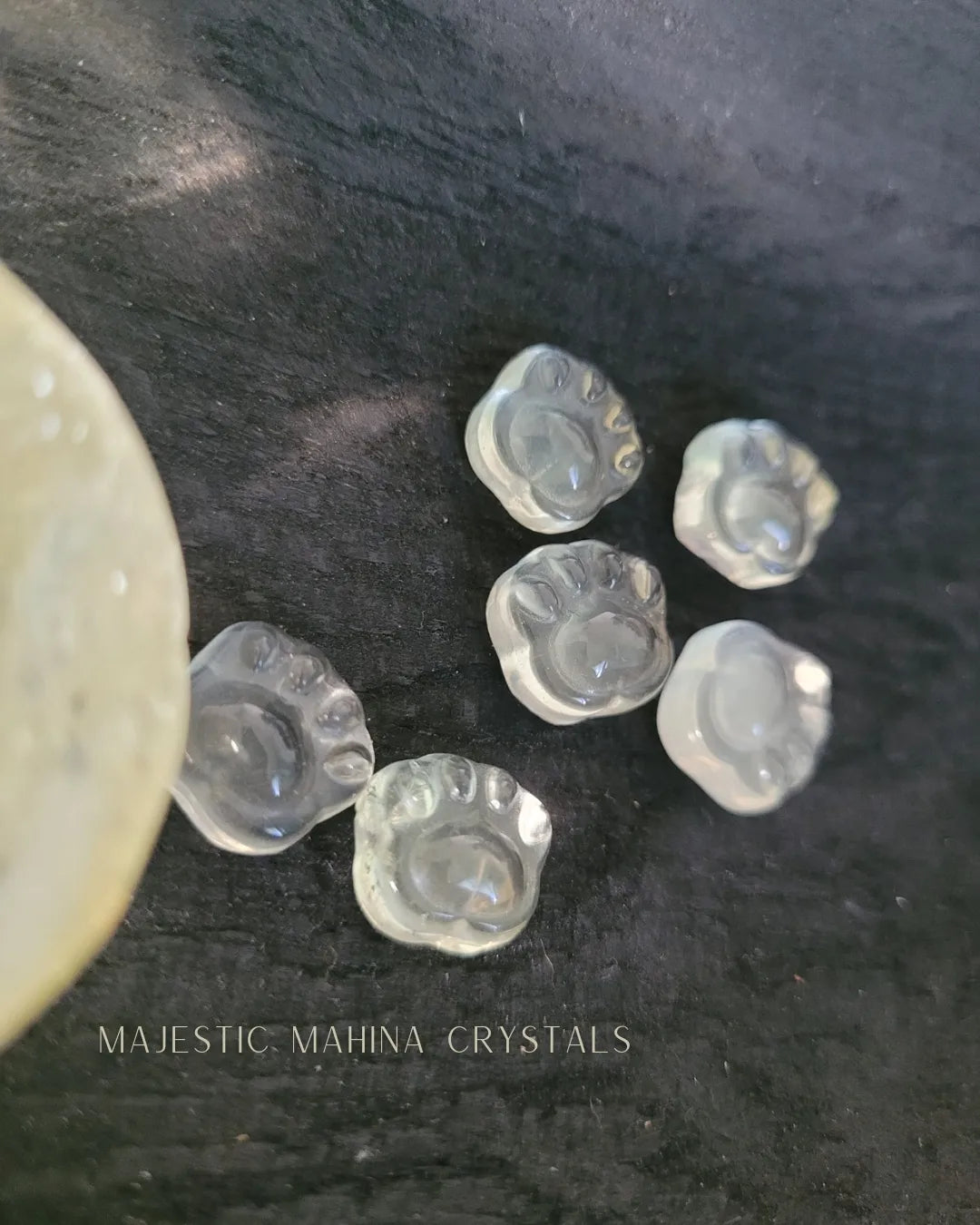 Citrine & Clear Quartz Mini Paws