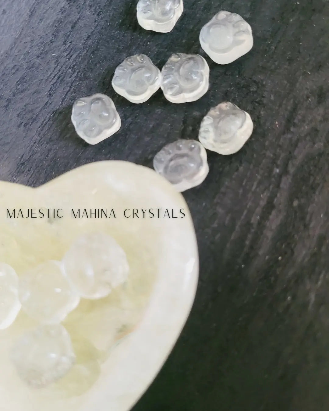 Citrine & Clear Quartz Mini Paws