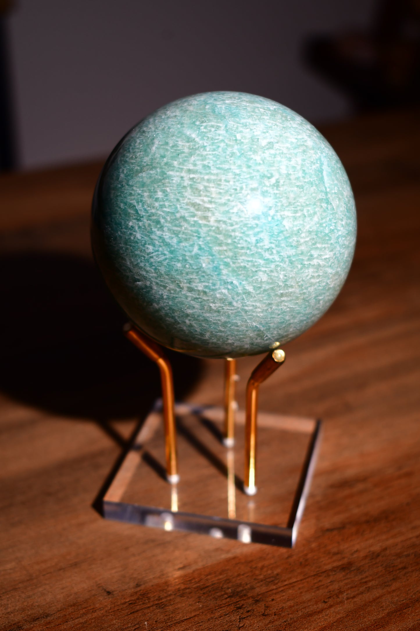 Amazonite Sphere with Flash