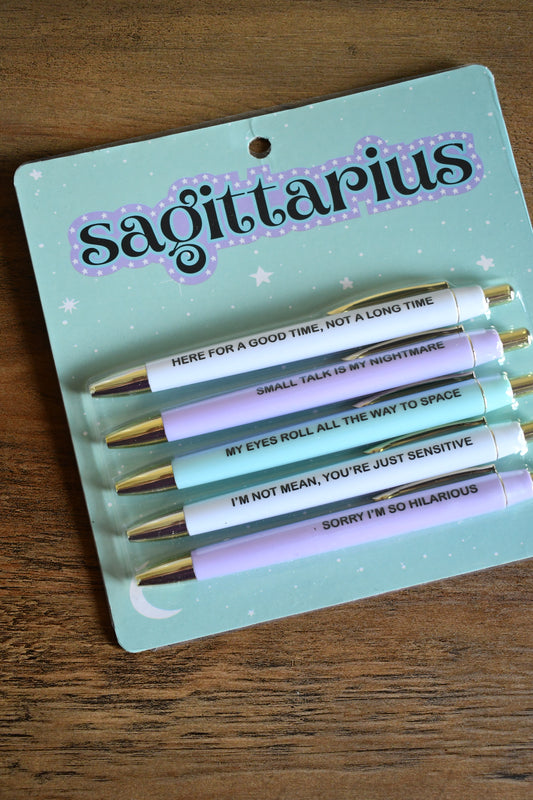 SAGITTARIUS ♐️ ASTROLOGY SIGN BALLPOINT PEN SET