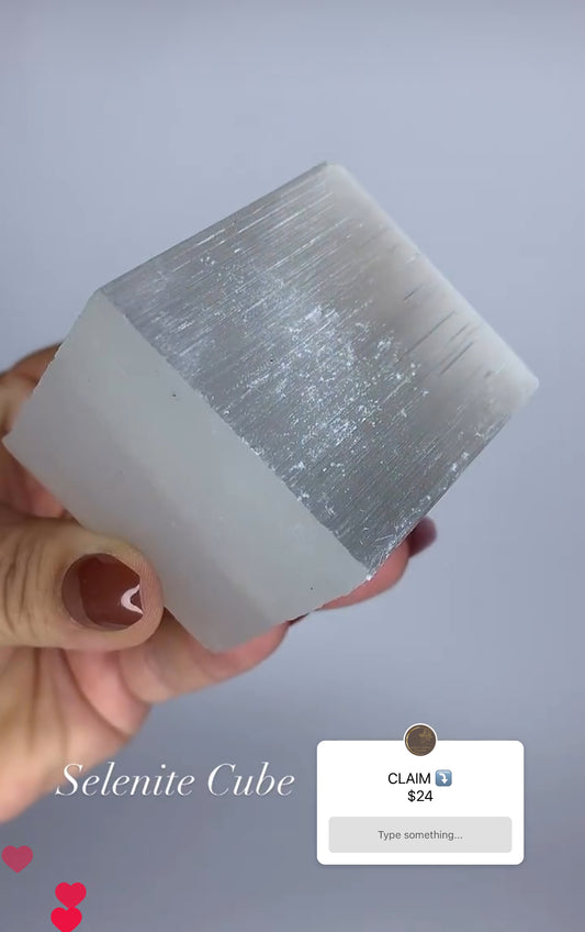 SELENITE CUBE