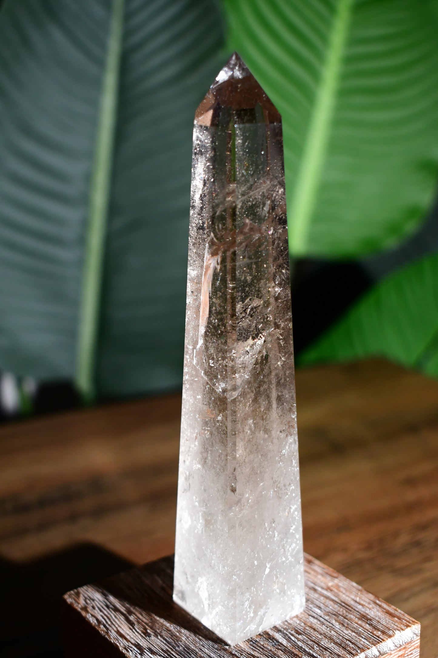 Smoky Quartz Lemurian Obelisk Tower 07