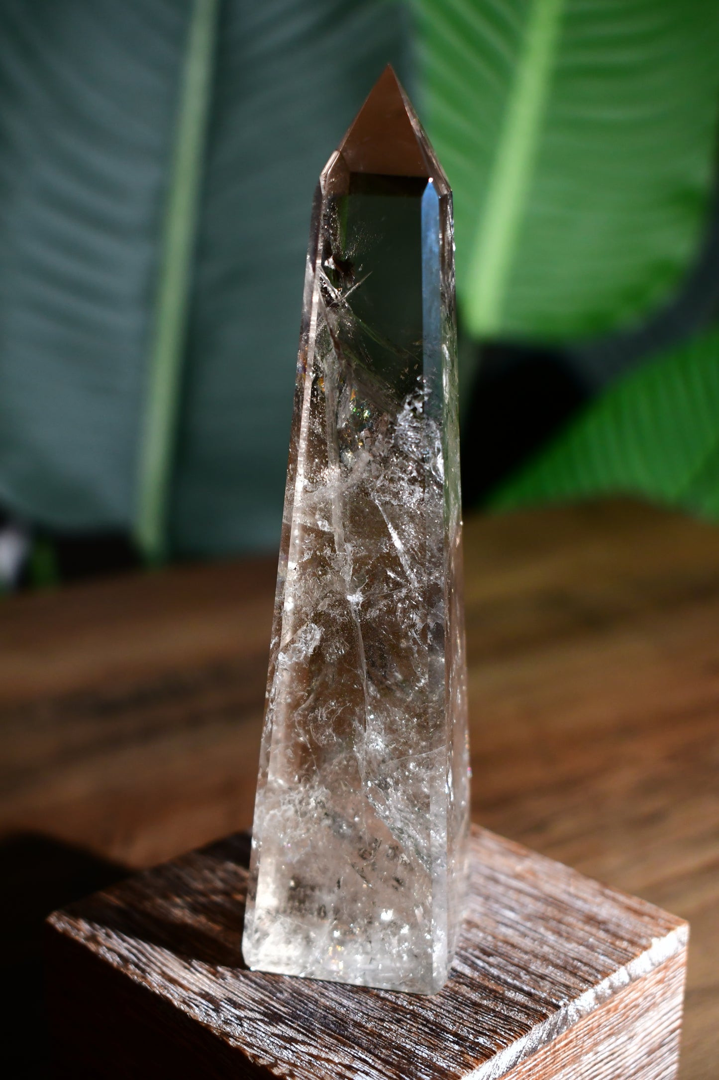 Smoky Quartz Lemurian Obelisk Tower 06