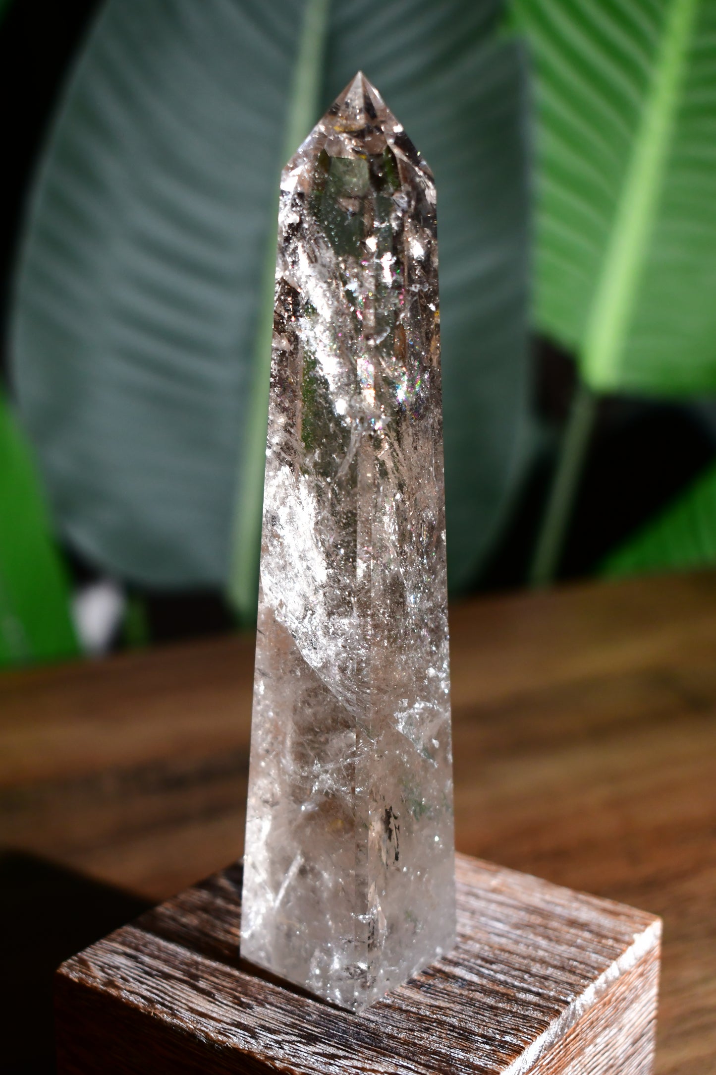 Smoky Quartz Lemurian Obelisk Tower 05
