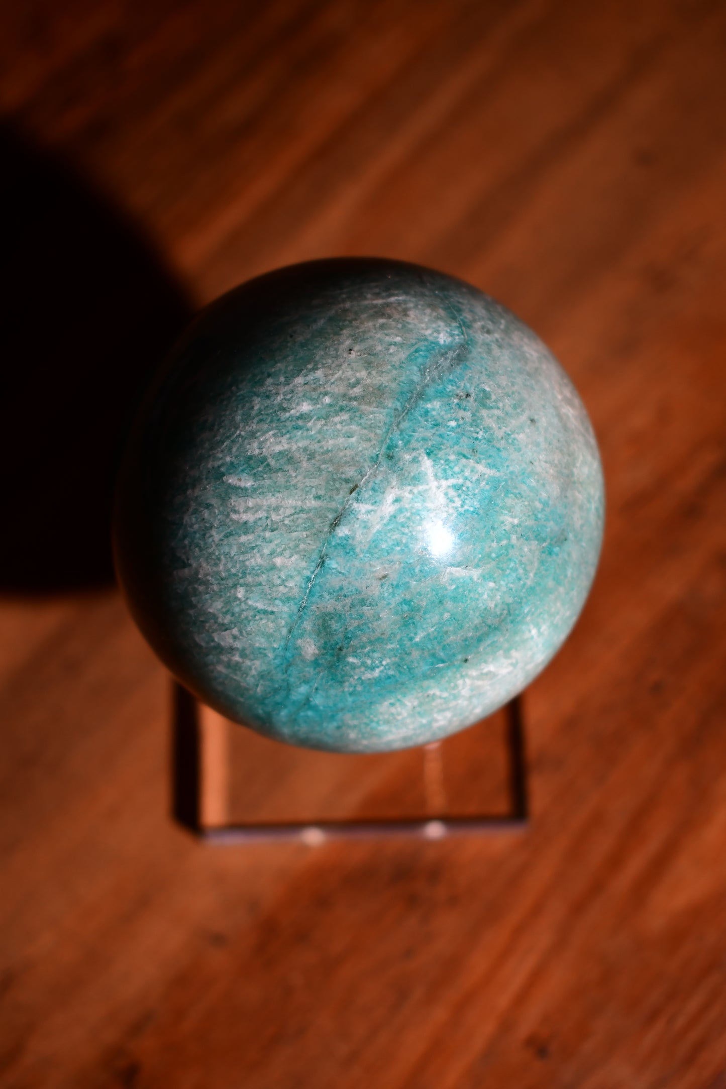 Amazonite Sphere with Flash