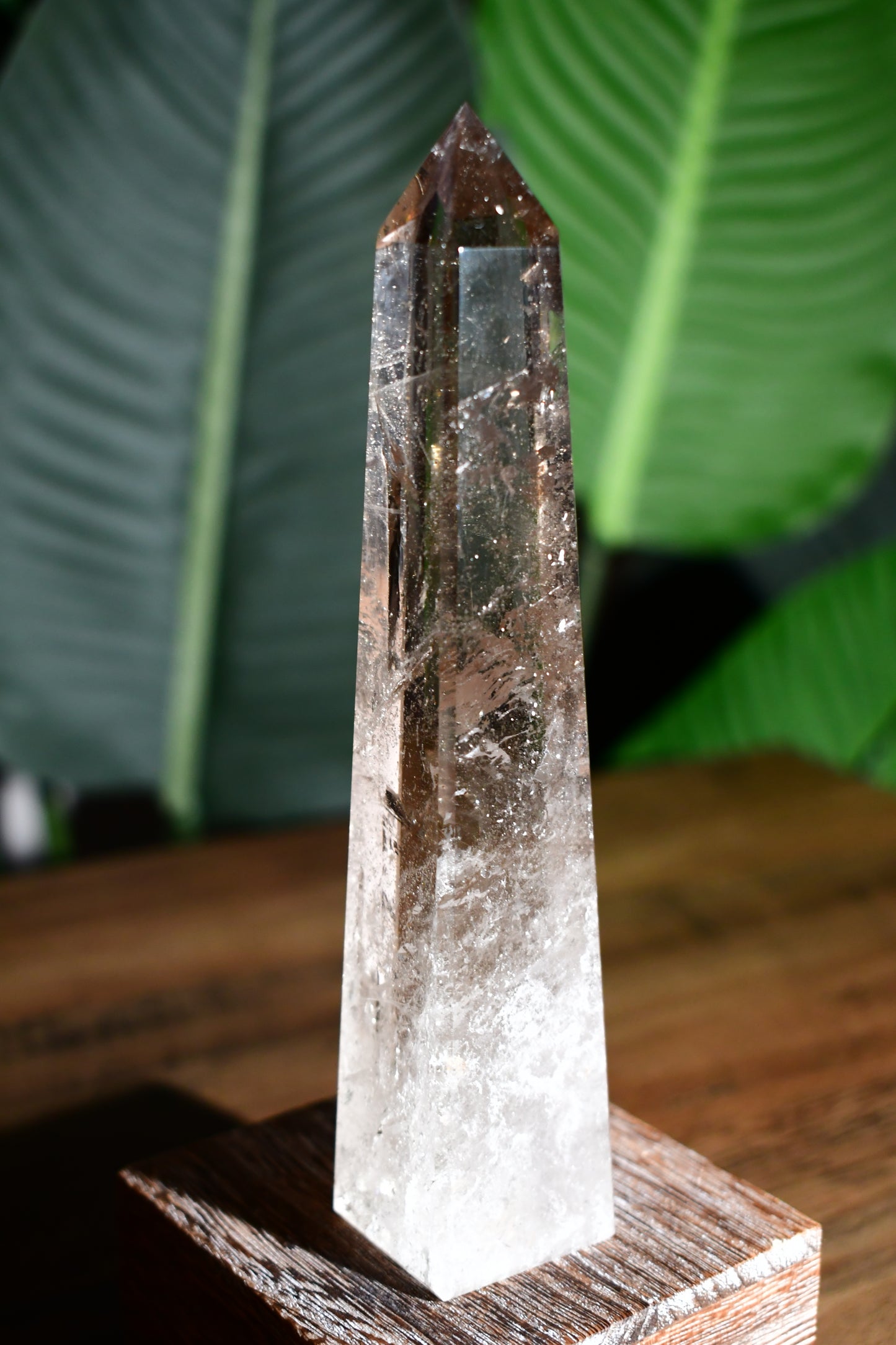 Smoky Quartz Lemurian Obelisk Tower 07