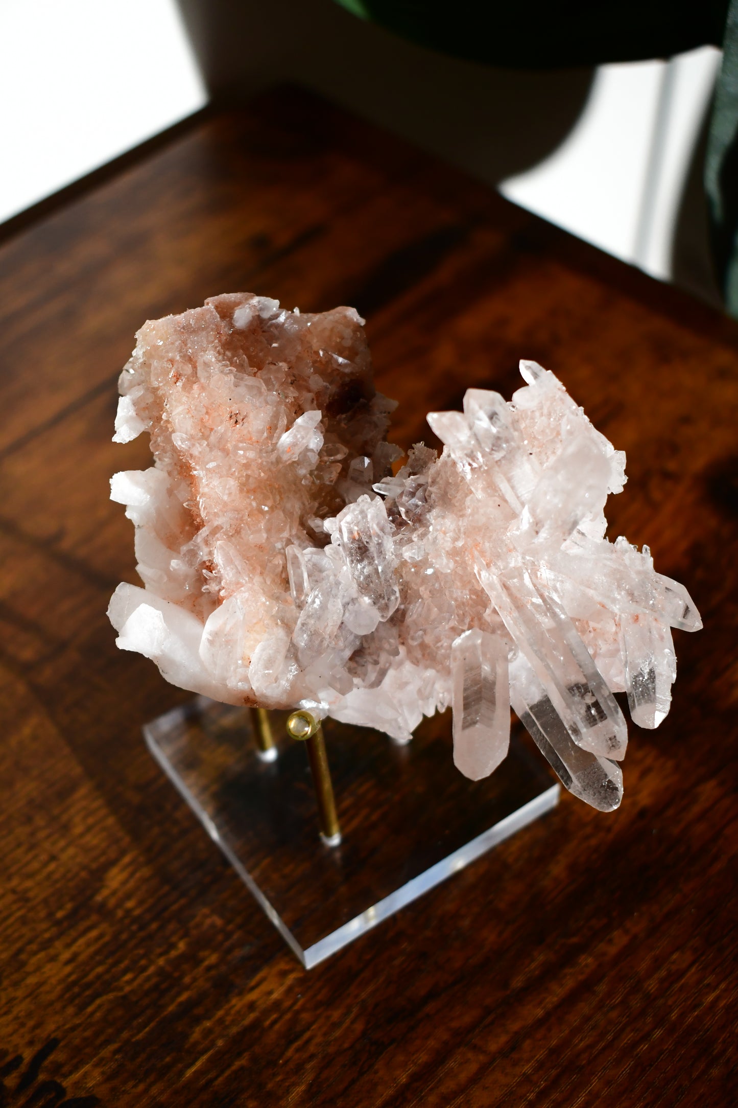 Pink Himalayan Samadhi Quartz Cluster 4