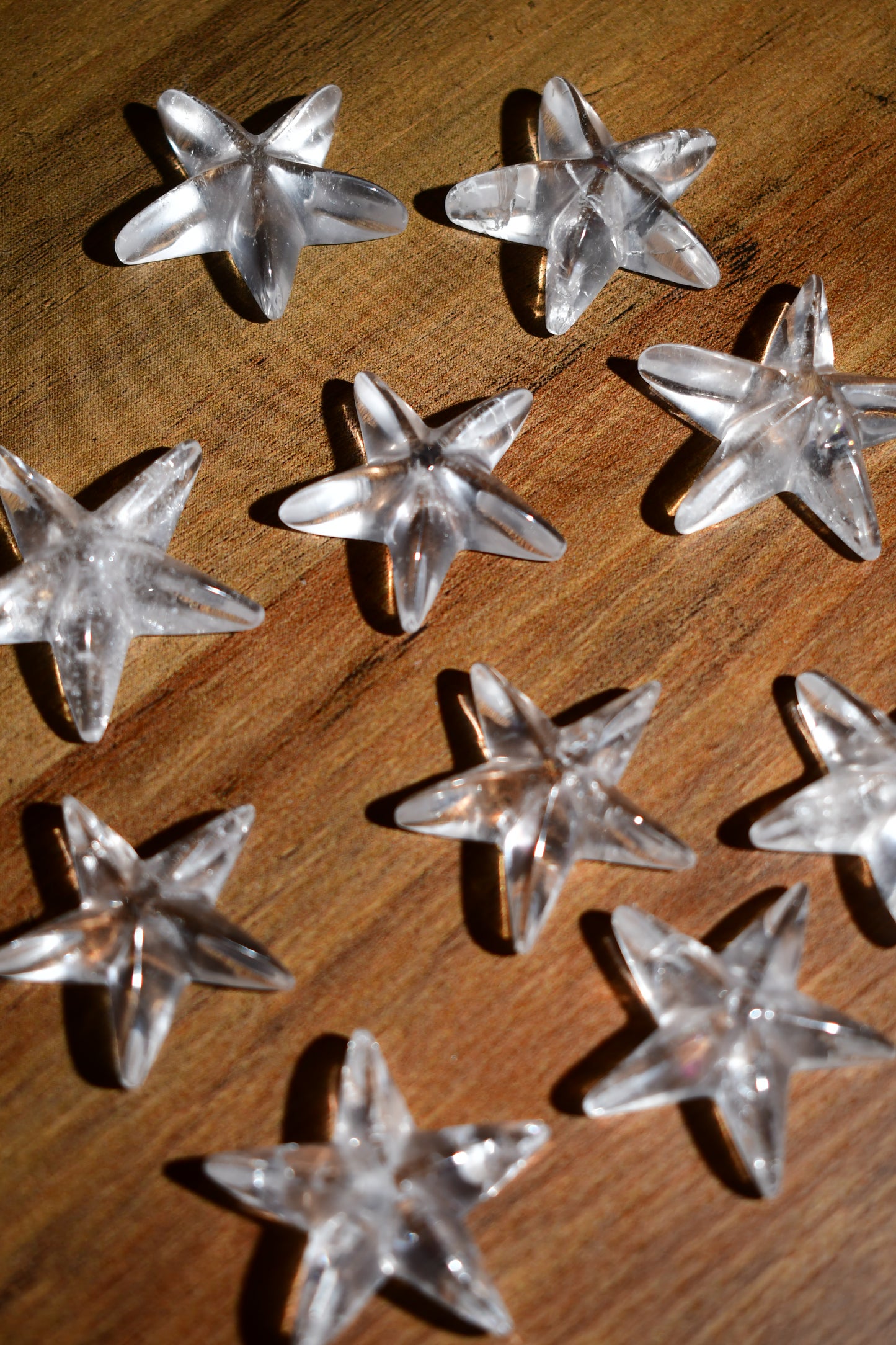 Mini Clear Quartz Starfish Carving