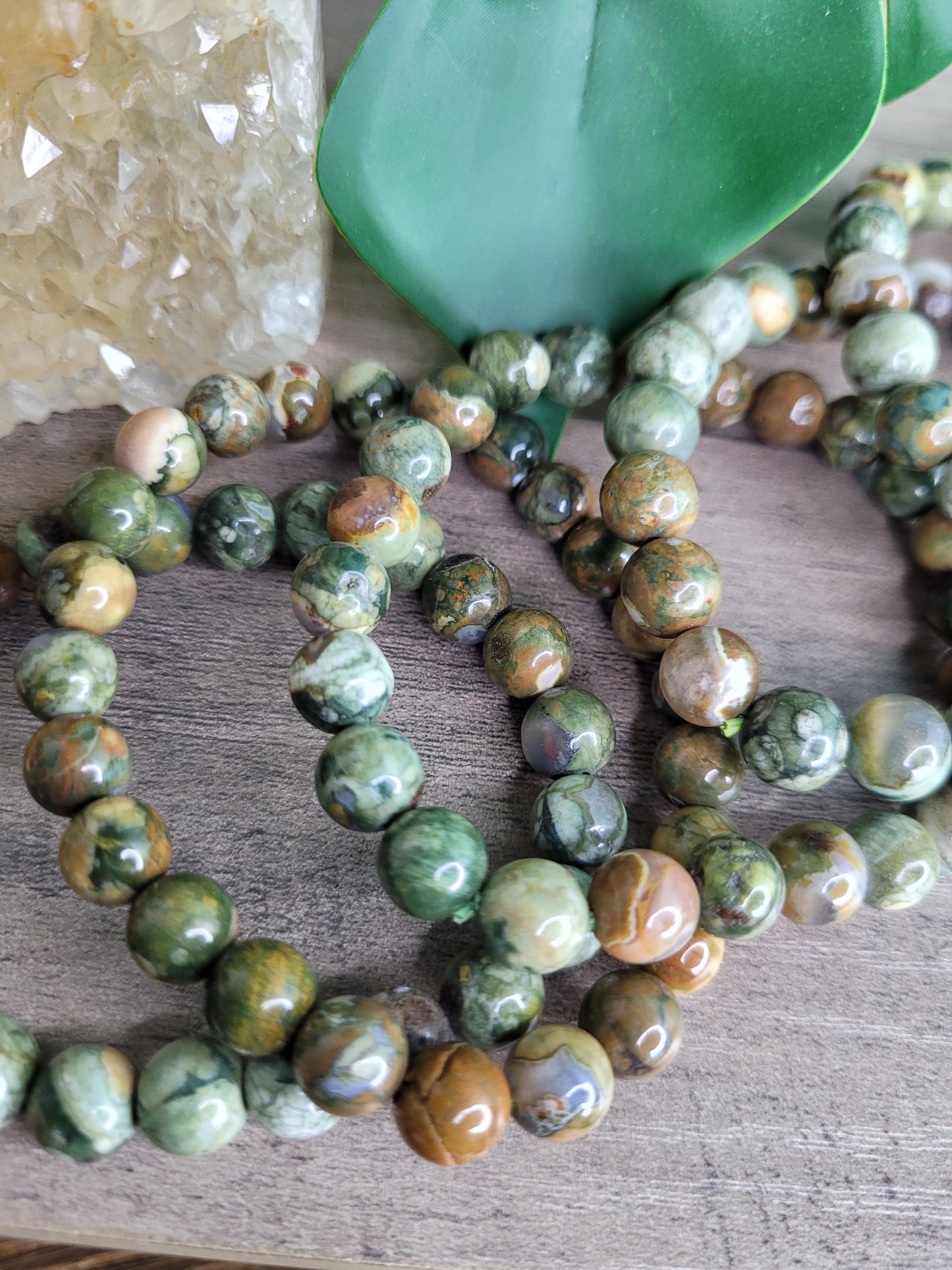 Rainforest Jasper Crystal Bracelets 8mm