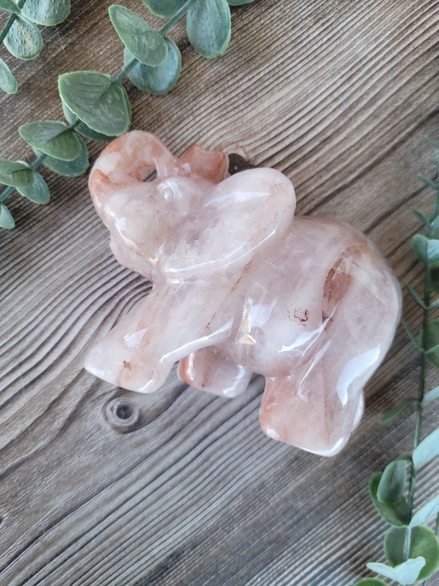 Fire Quartz Elephant