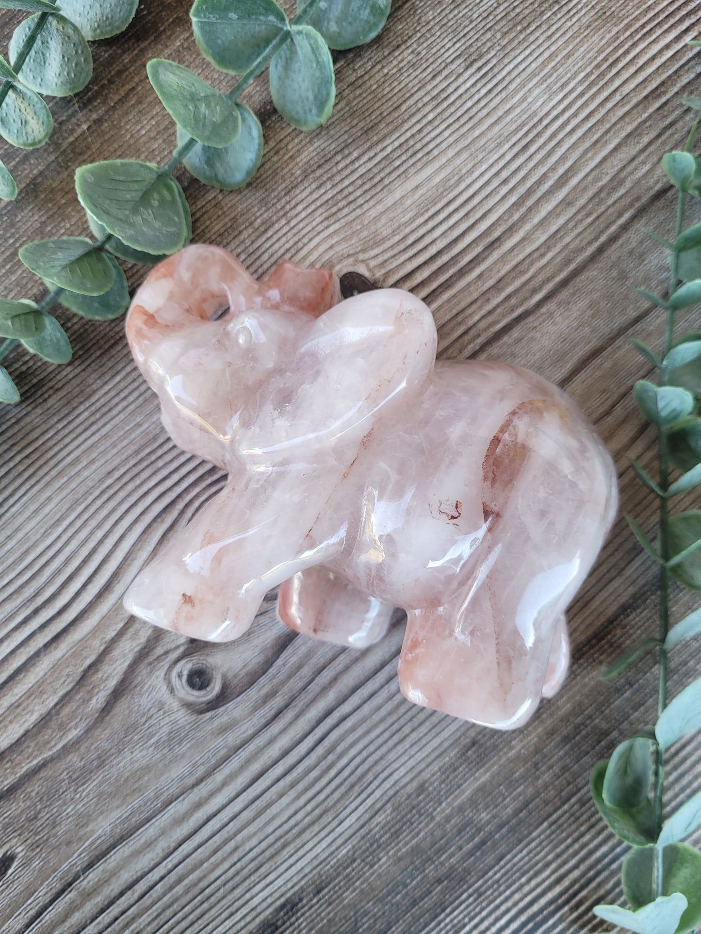 Fire Quartz Elephant