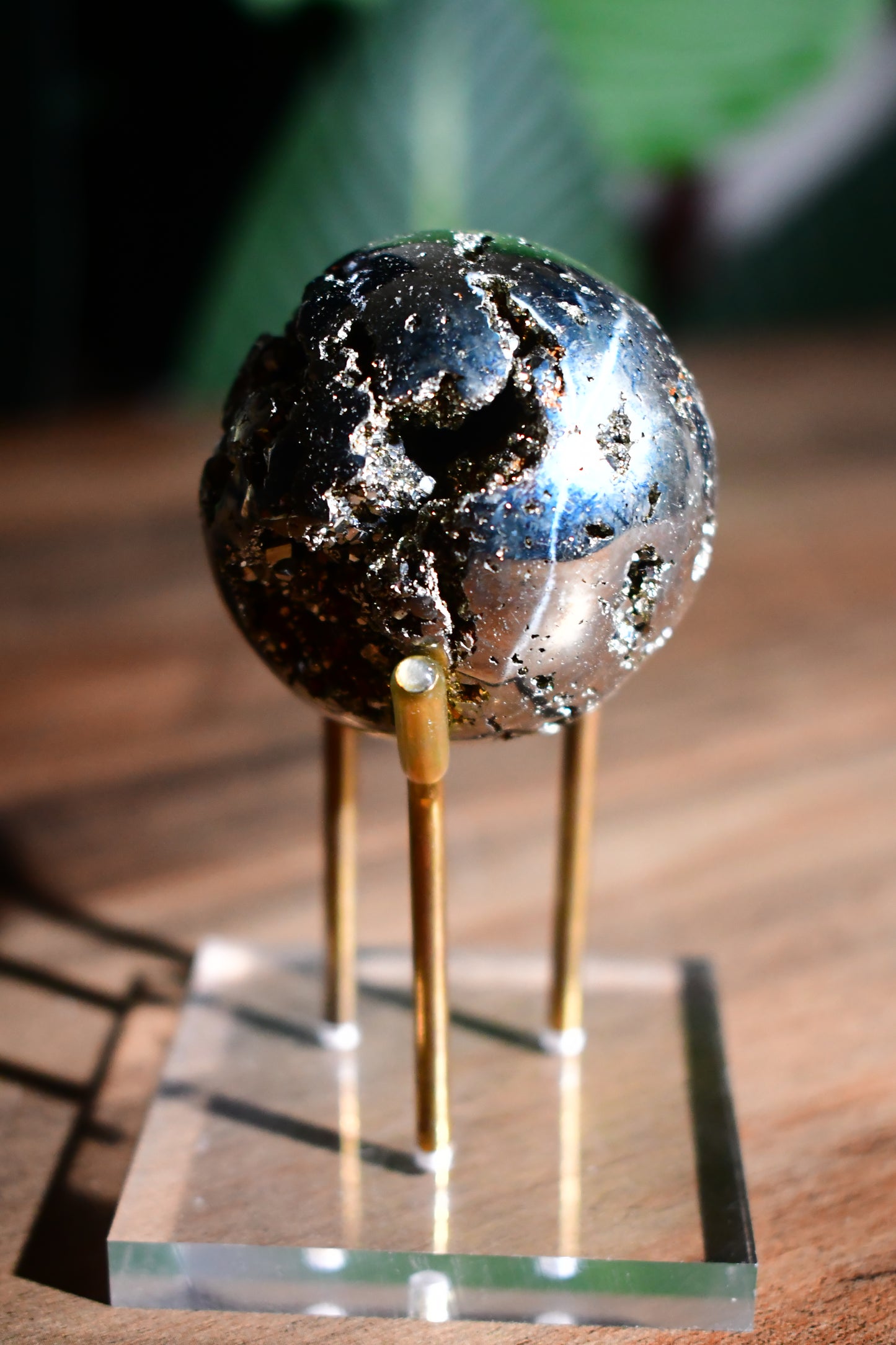 Druzy Pyrite Sphere 04